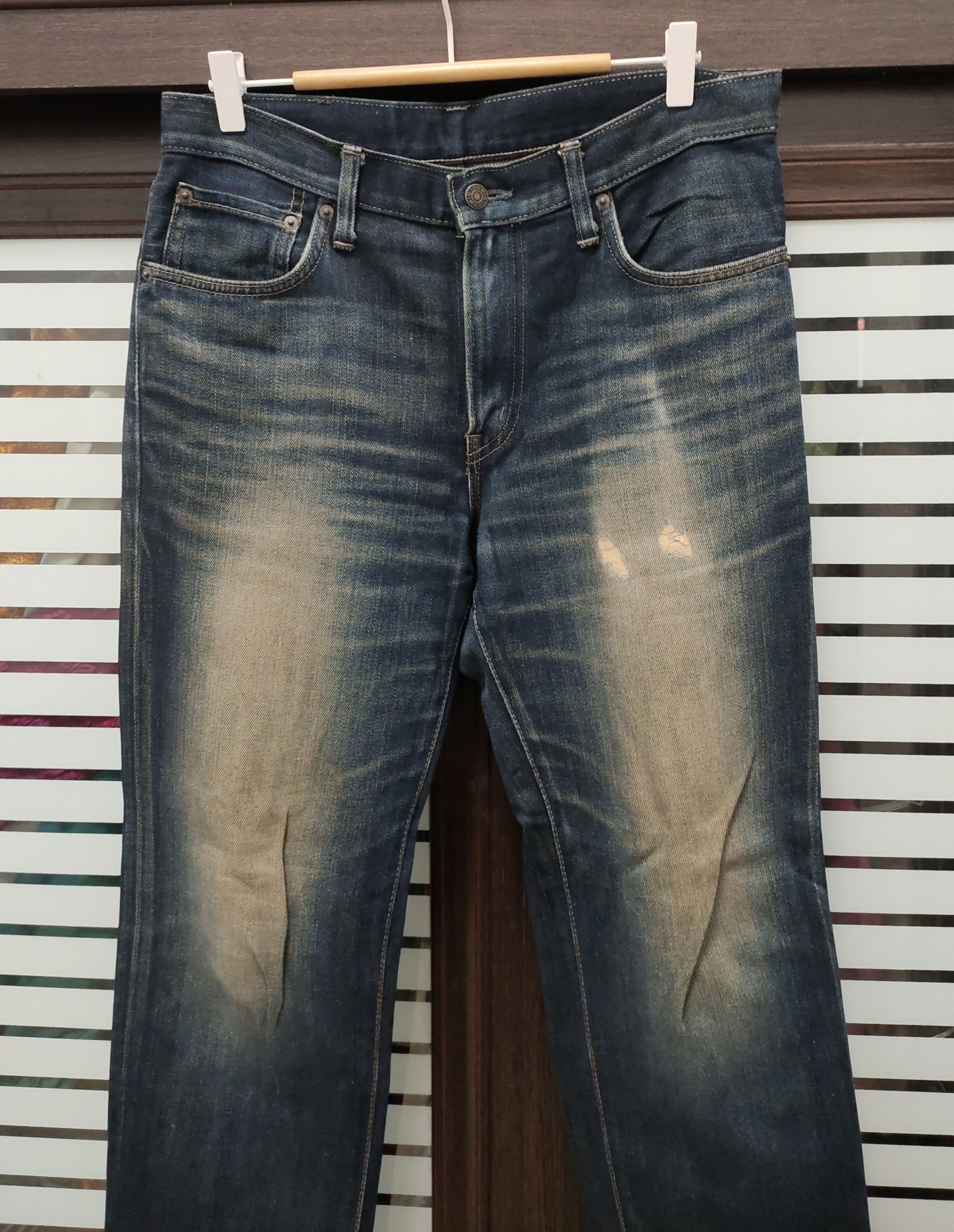 Japanese Brand 💥 Flared Distressed Edwin Japanese Brand Jeans💥 Size US 33 - 1 Thumbnail