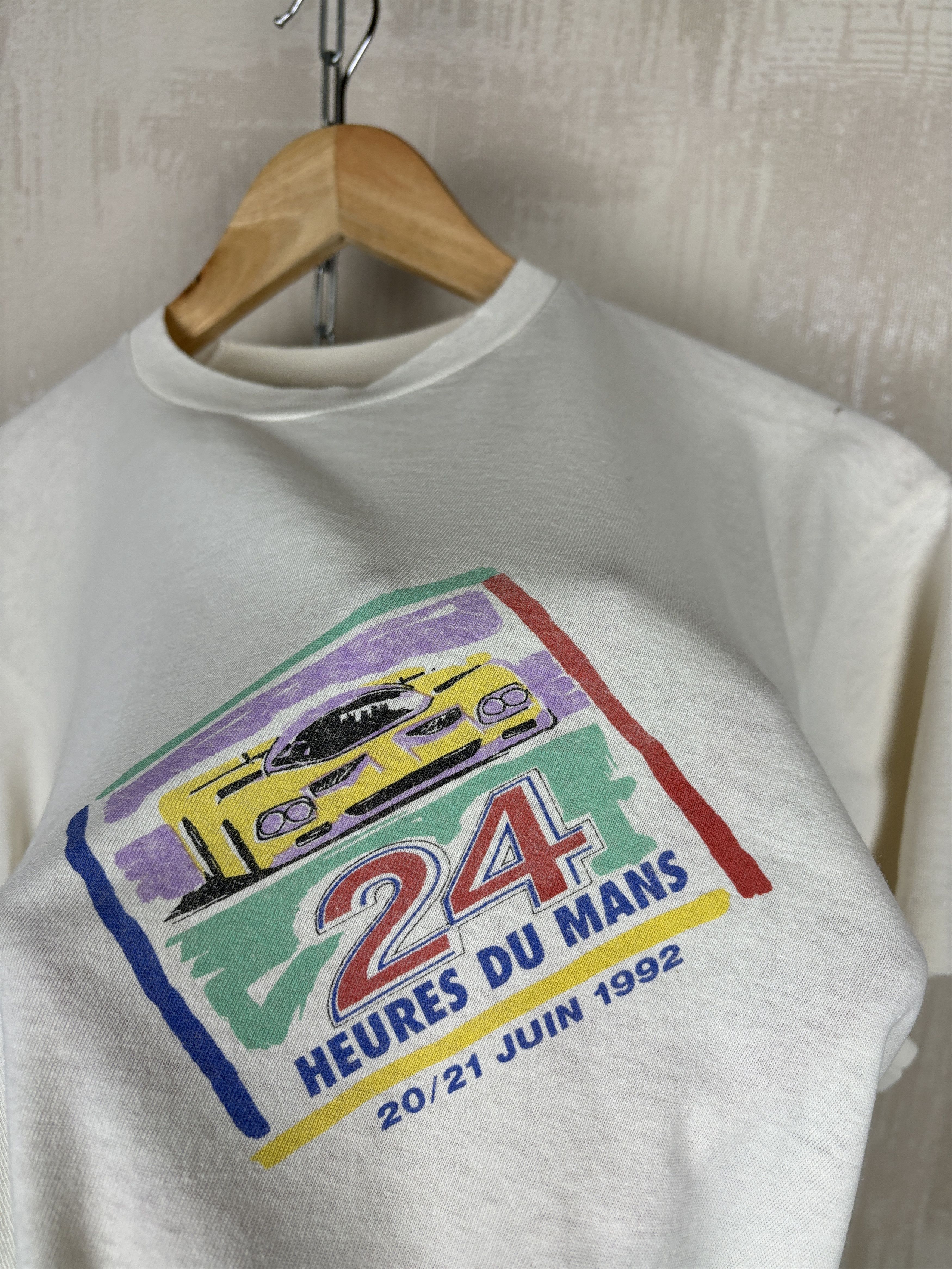 Vintage 24 Heures du Mans 1992 Racing Vintage T-shirt Single Stitch Size US S / EU 44-46 / 1 - 18 Thumbnail
