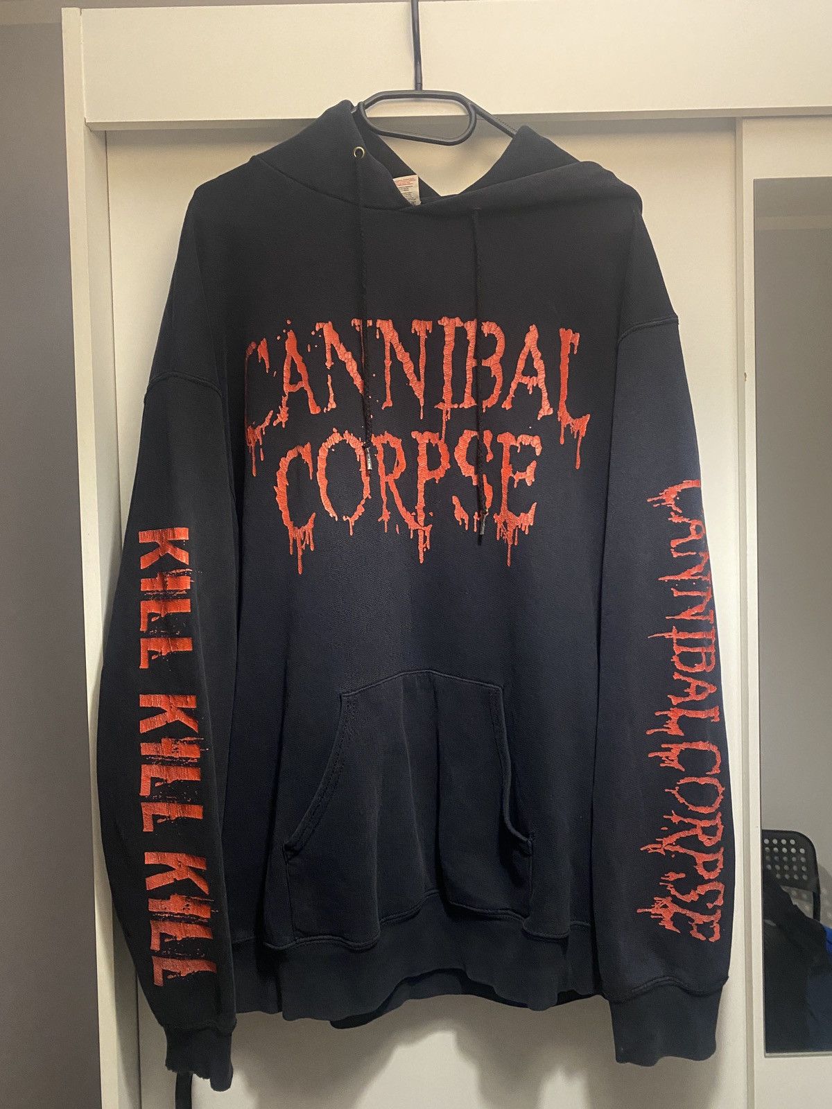 Vintage Cannibal corpse the time to kill is now vintage hoodie Size US XL / EU 56 / 4 - 1 Thumbnail
