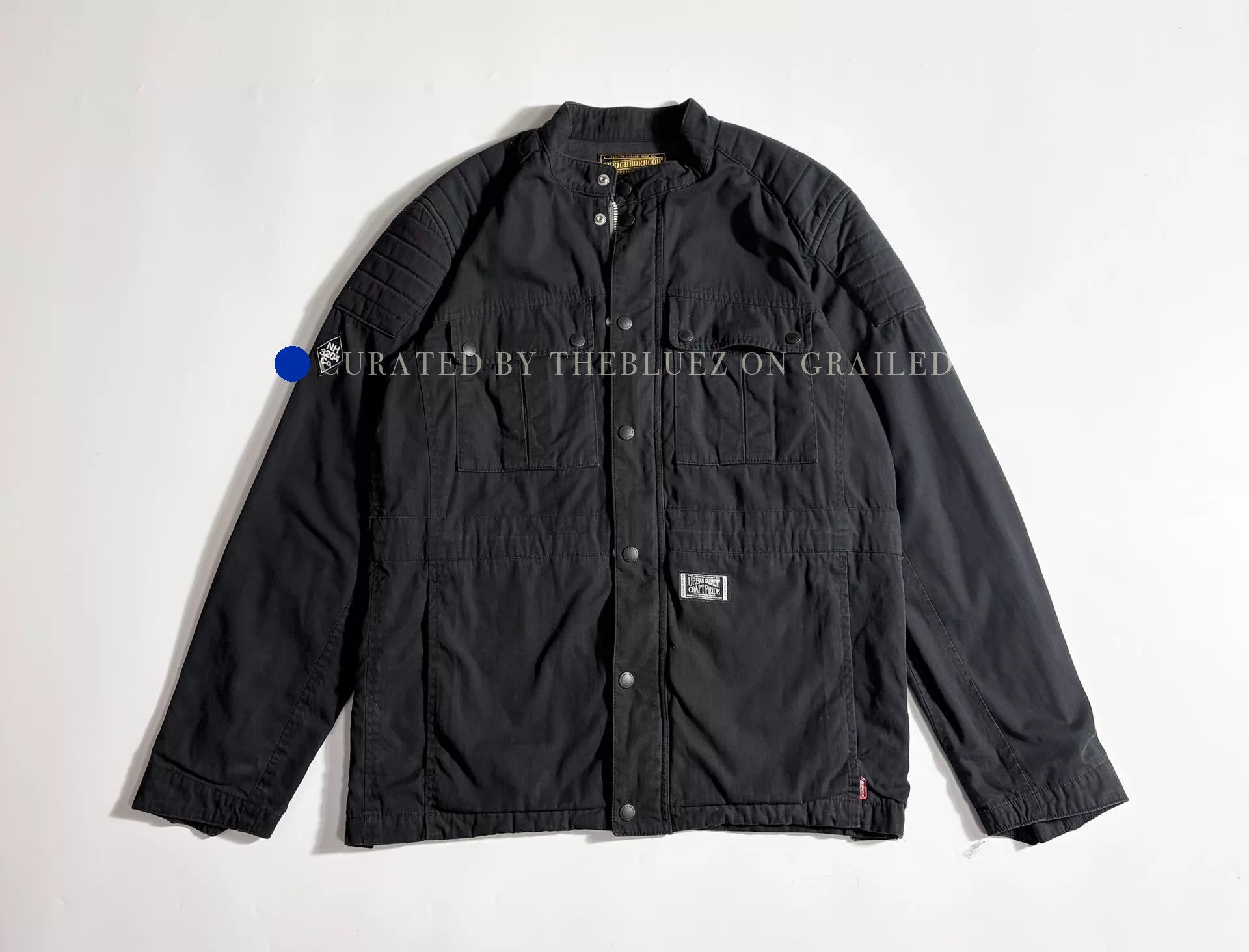 Neighborhood Sleek Black Leather Biker Jacket Size US M / EU 48-50 / 2 - 1 Thumbnail
