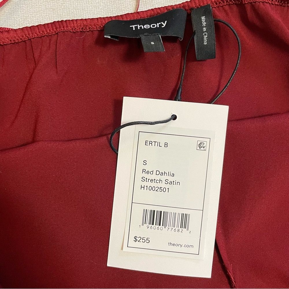 Theory NWT New $255 Theory Silk Red Satin Halter Top Size S Size S / US 4 / IT 40 - 7 Thumbnail