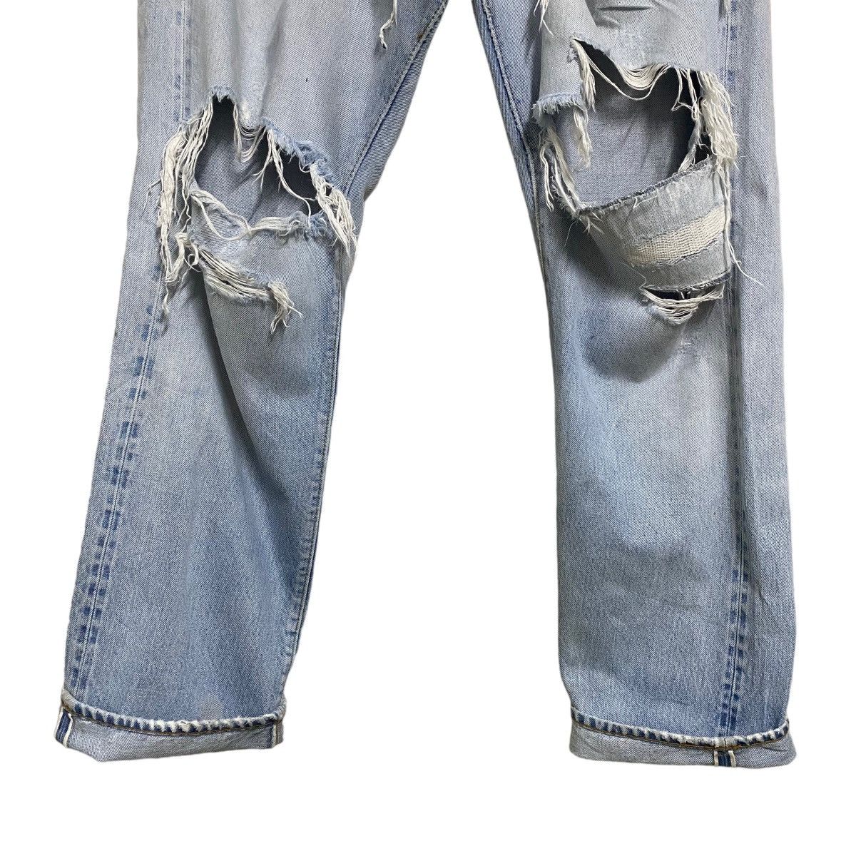 Levi's Vintage Levis 501 Redline Thrashed Jeans Button6 Size US 34 / EU 50 - 10 Thumbnail