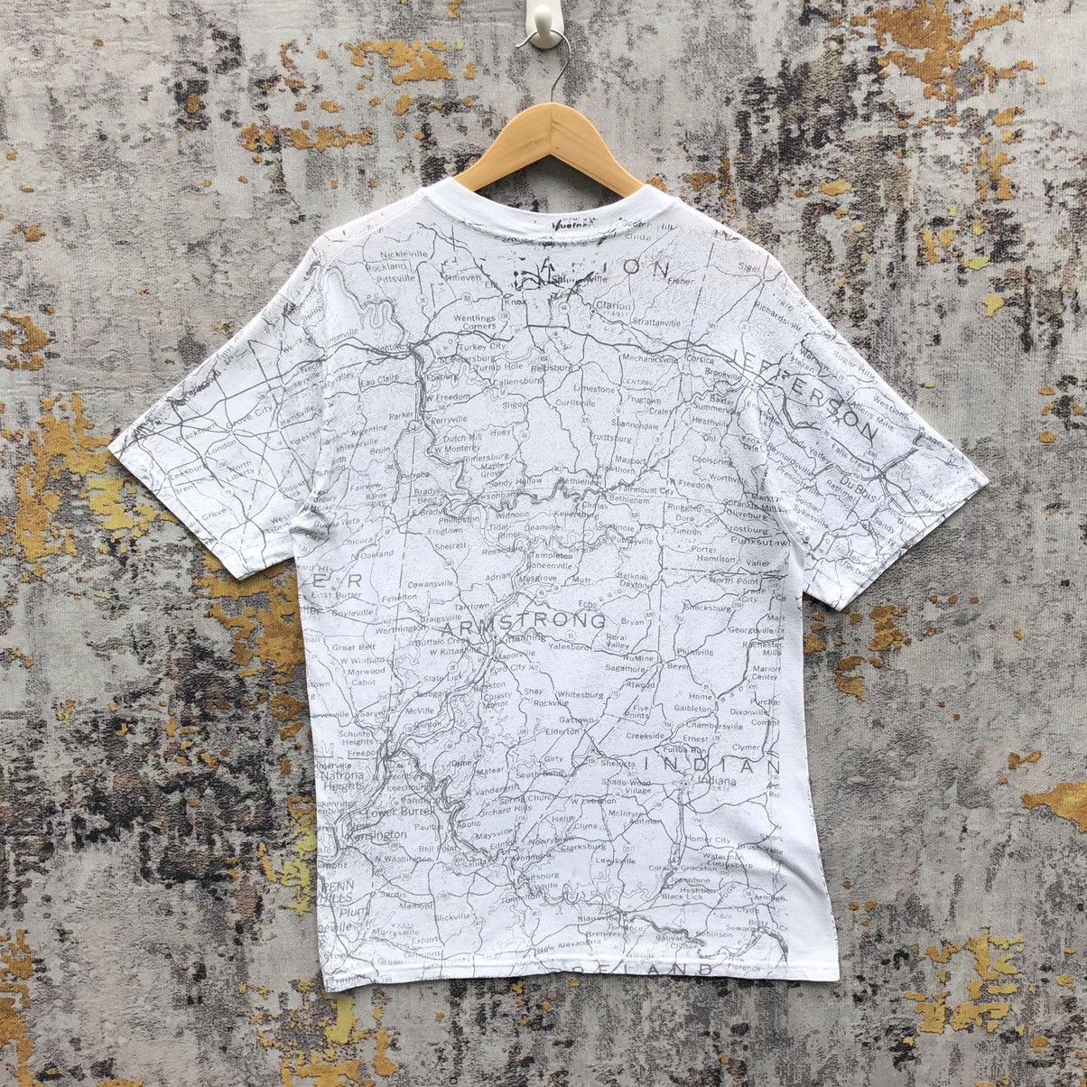 Vintage Pennysylvania 1997 Map Shirt Full Print
