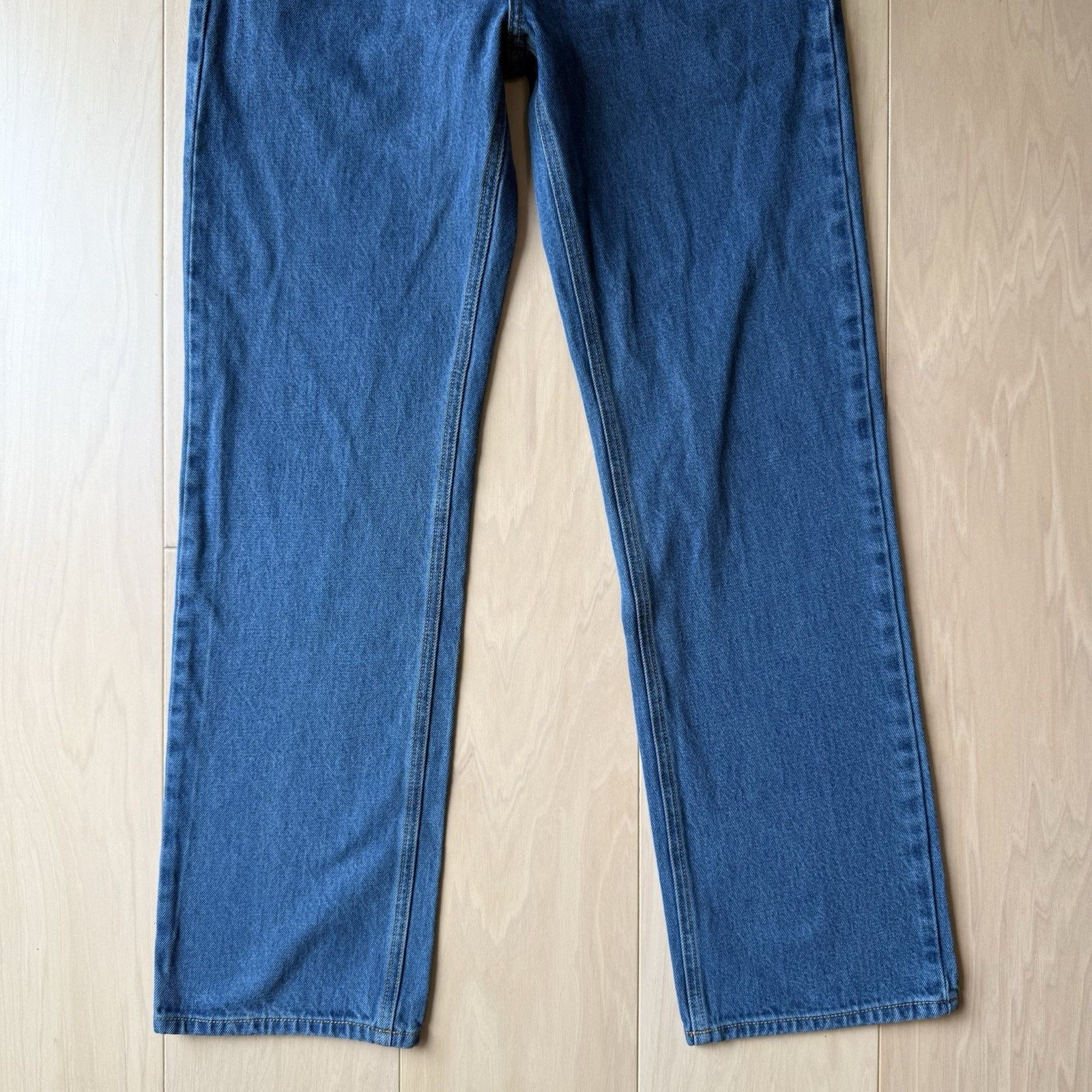 THE GREAT The Great Jeans Women's 29 Blue The Wayne Straight Glam Boho Size 29" - 4 Thumbnail