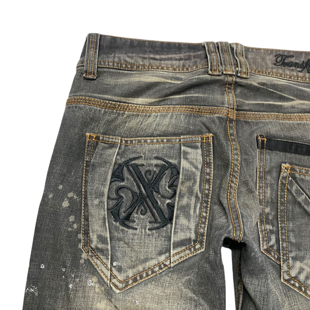 Tornado Mart Xfrm Denim Super Flare Painter Jeans Distressed Size US 30 / EU 46 - 11 Thumbnail