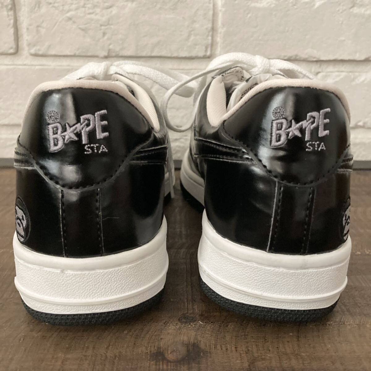 Bape × Nigo BAPESTA patent leather sneakers Golie a bathing ape BAPE STA Size US 8.5 / EU 41-42 - 5 Thumbnail