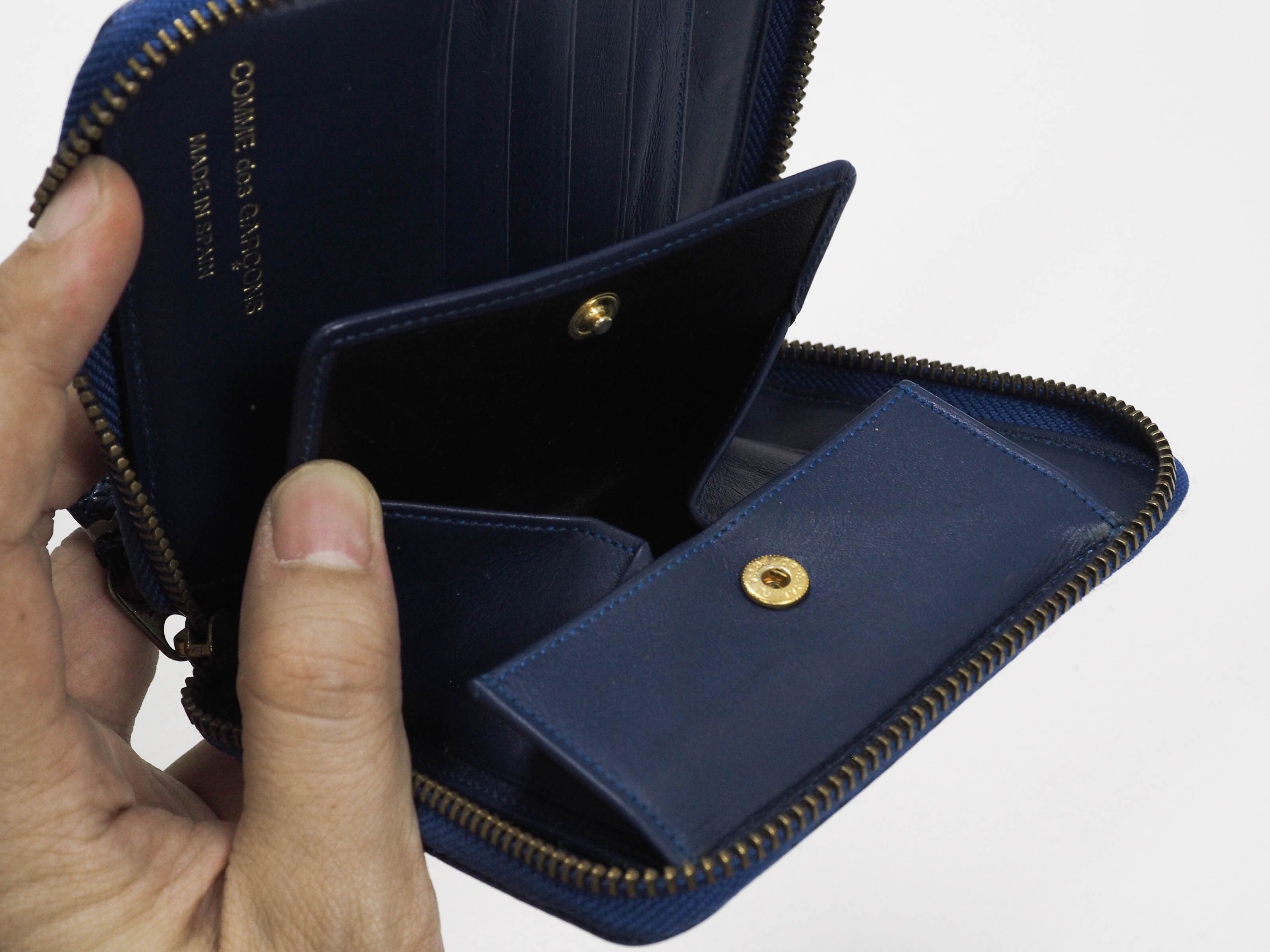 Comme des Garcons Comme des garçons blue leather wallet Size ONE SIZE - 14 Thumbnail