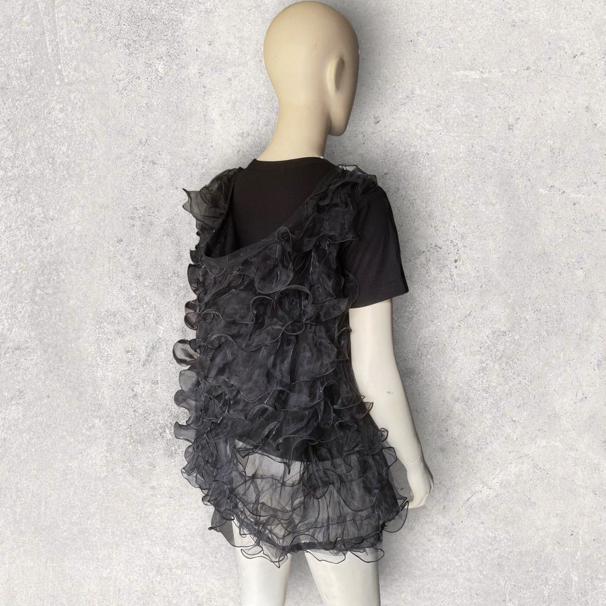 Comme des Garcons SS19 Back Ruffle Appliqué Layer T Shirt Size S / US 4 / IT 40 - 4 Thumbnail