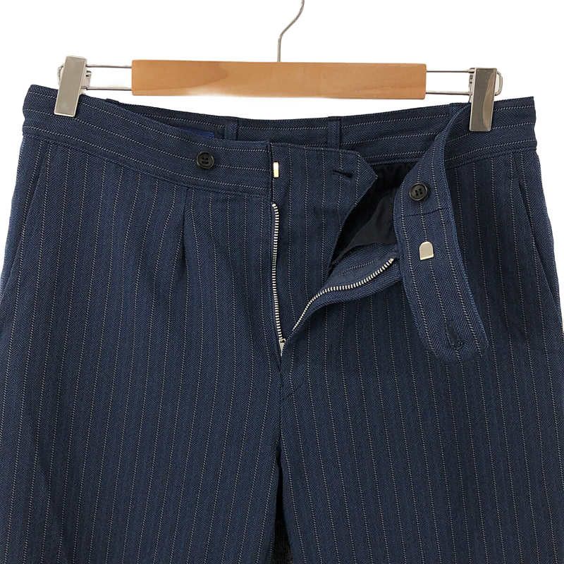 Comme des Garcons Casual Pants switching polyester slacks zipper stripe Navy Size US 32 / EU 48 - 4 Thumbnail