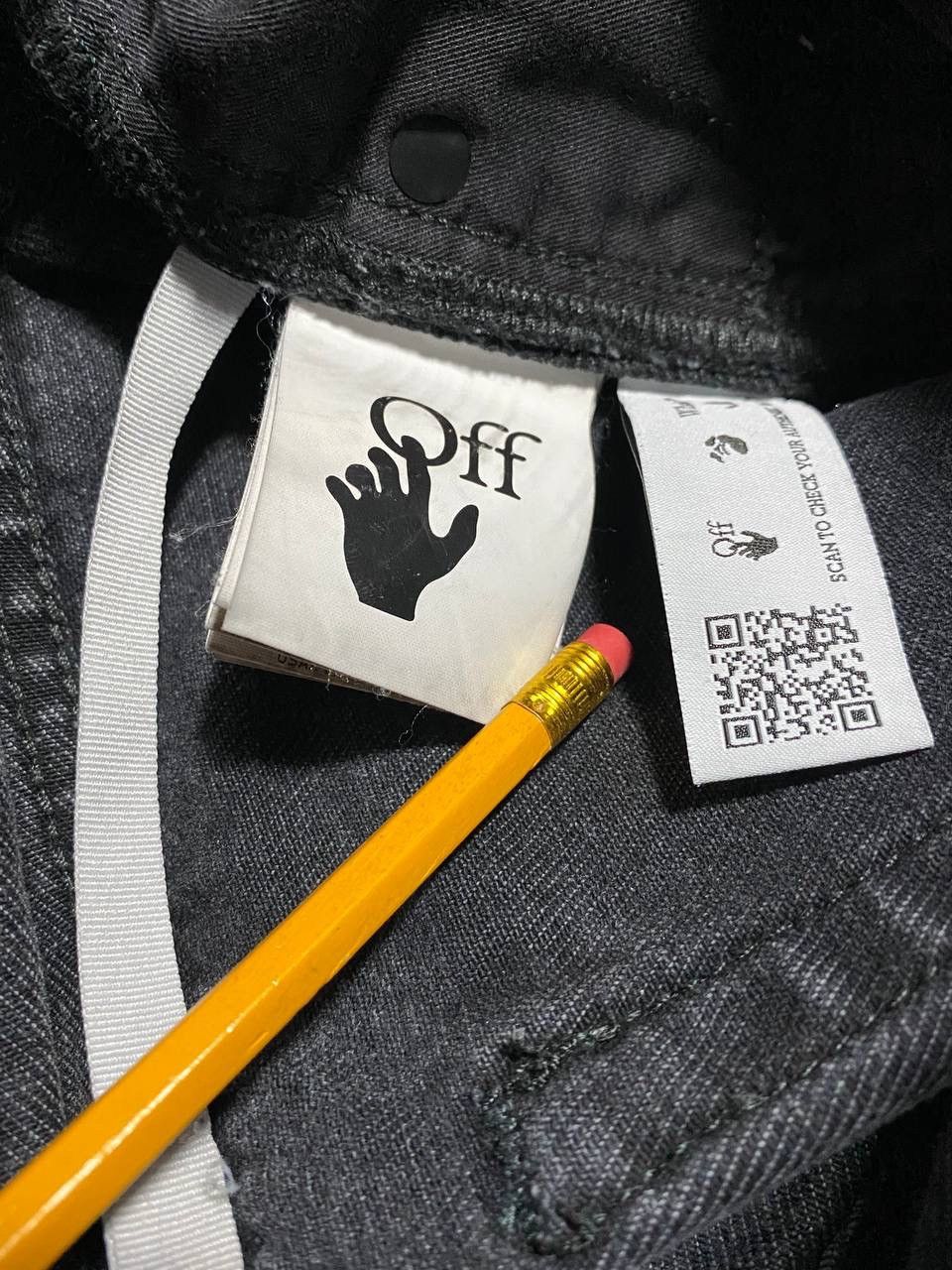 Off-White ☑️Off-White Diagonal Print Slim Fit Jeans Size US 29 - 7 Thumbnail