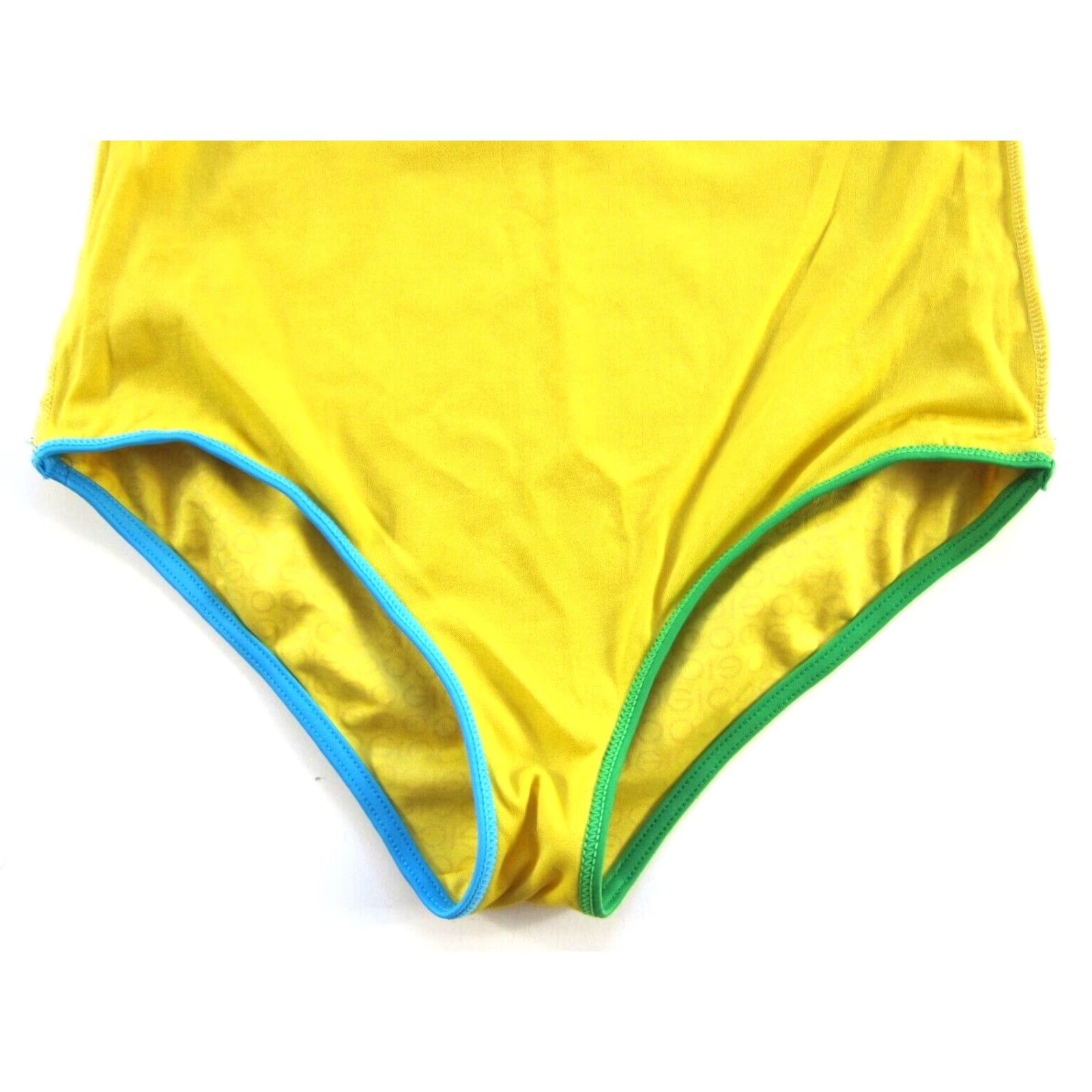 Coogi COOGI Australia One Piece Swimsuit Women S Yellow Padded Bra Geometric Built-In Bra Small Size ONE SIZE - 7 Thumbnail