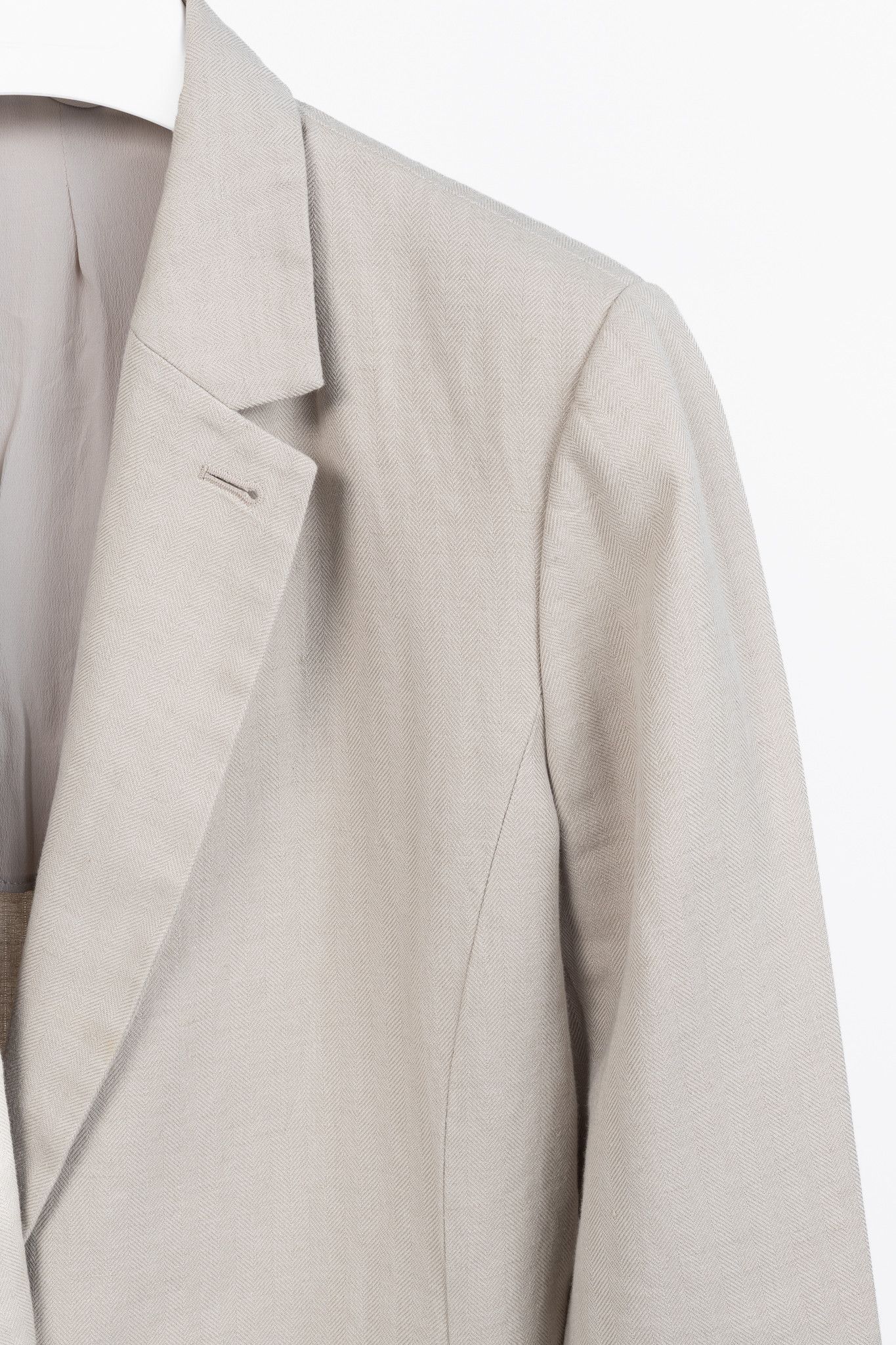 Brunello Cucinelli Brunello Cucinelli SS18 Cotton & Linen Monili-Trim Blazer Size 3XL / US 20-22 - 4 Thumbnail