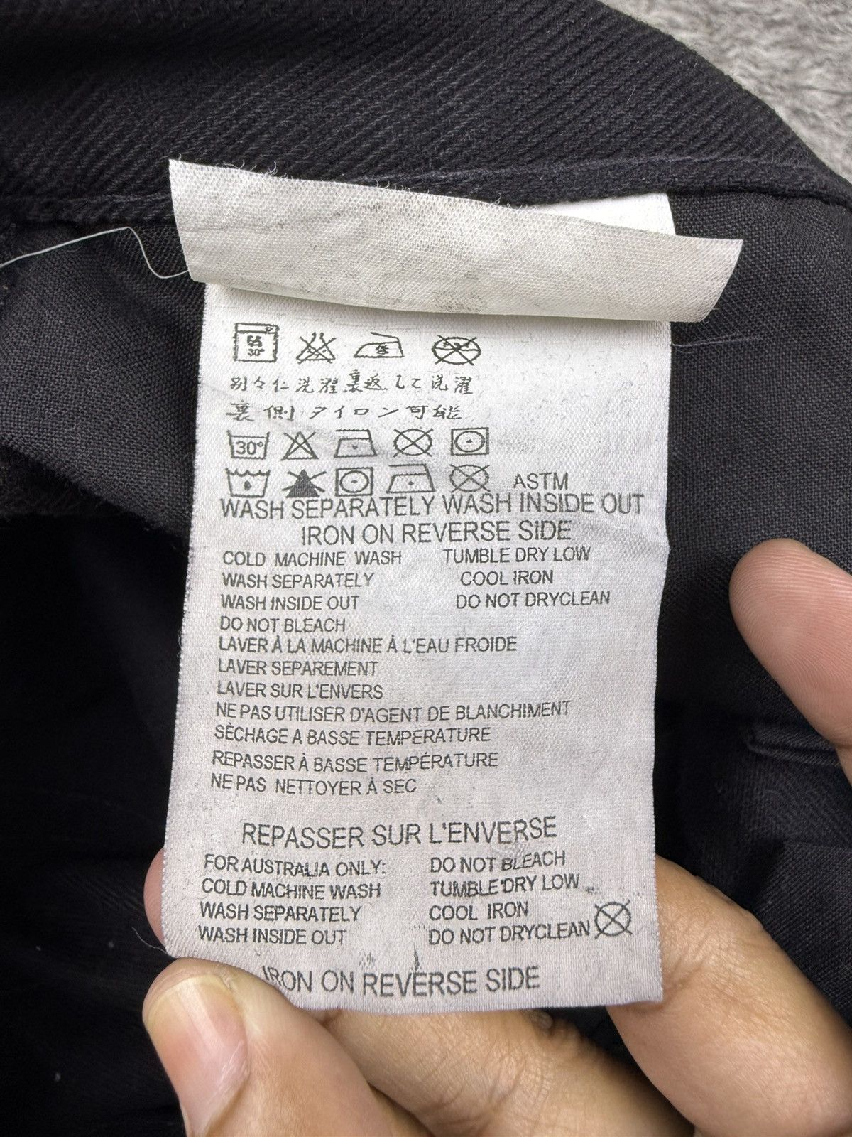 Helmut Lang 💥GRAIL💥 SS2003 Helmut Lang Rubber Tire Printed Denim Size US 28 / EU 44 - 11 Thumbnail