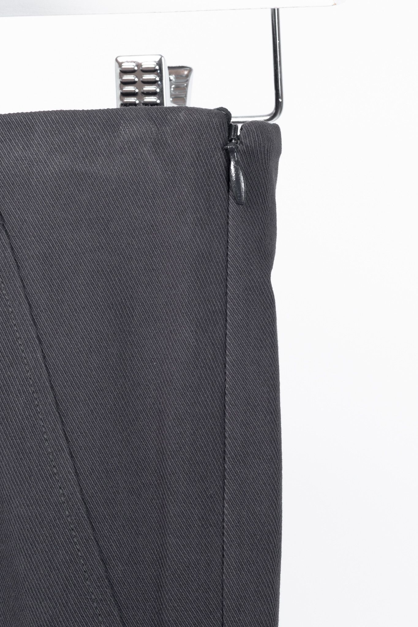 Brunello Cucinelli Brunello Cucinelli AW/15 Dark Grey Cotton-Twill Leggings Size 27" / US 4 / IT 40 - 6 Thumbnail