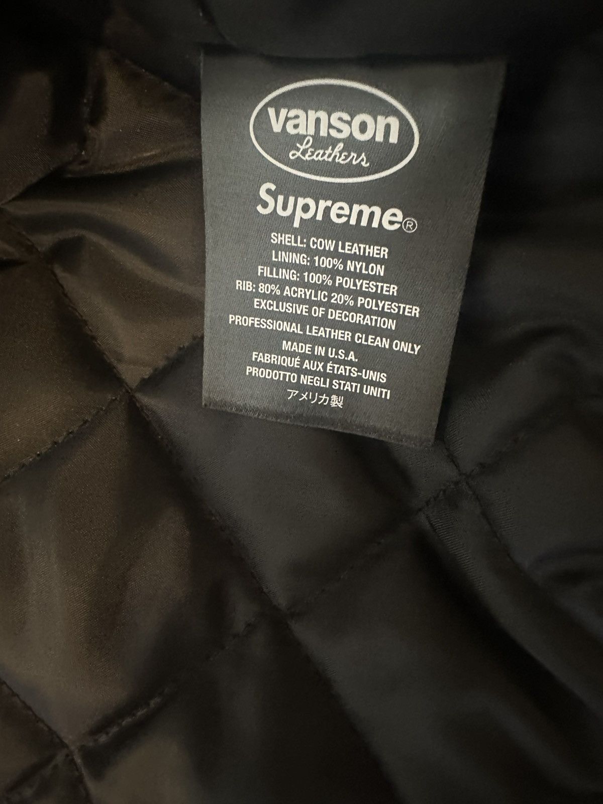 Supreme × Vanson Leathers Supreme vanson bb simon leather jacket Size US S / EU 44-46 / 1 - 2 Thumbnail