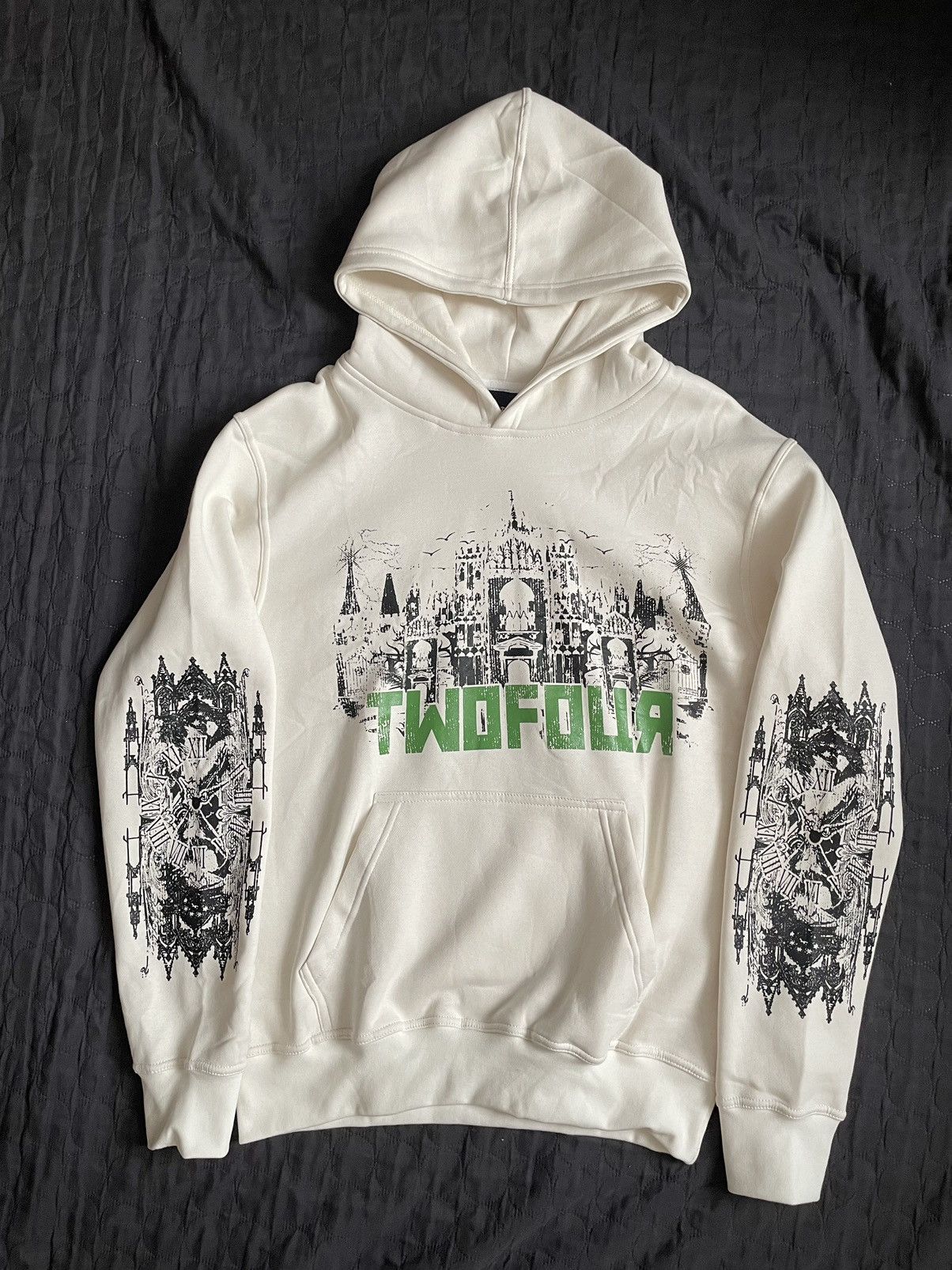 image of Archival Clothing x Individual Designer Twofour Hoodie () in White, Men's (Size Large)