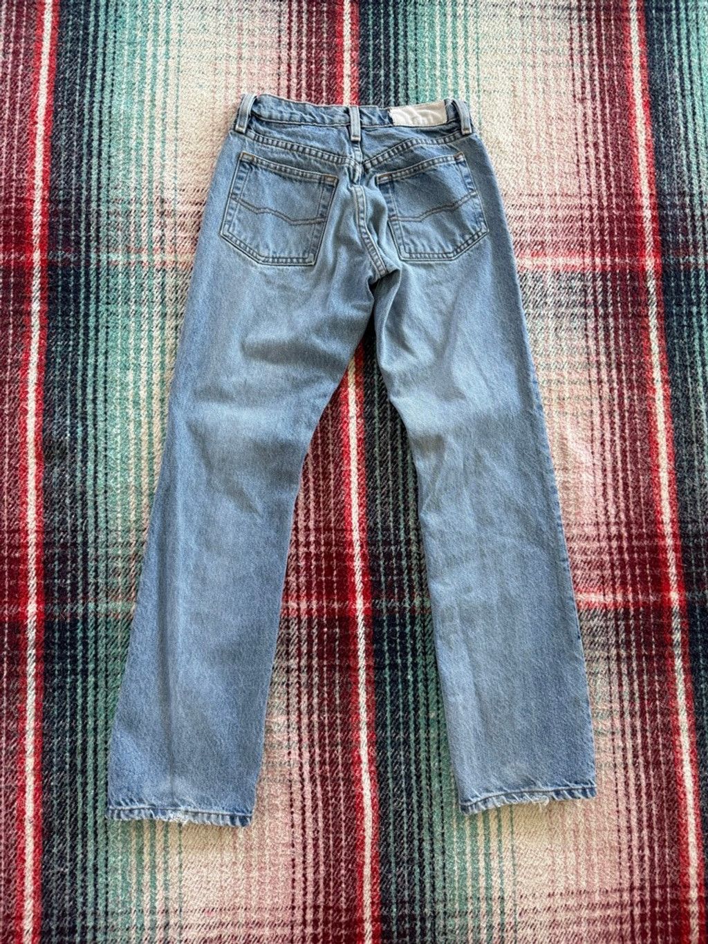 Todd Oldham Women's Todd Oldham Blue Straight Leg Light Wash Jeans 25 Size 25" / US 0 / IT 36 - 4 Thumbnail