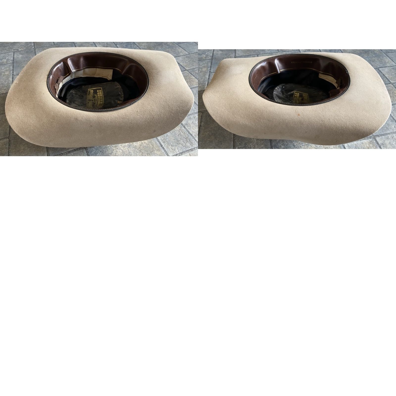 Vintage Wild West Outfitters Beaver Cowboy hat Men Cowboy Beige Western Hat Size See Photos Size ONE SIZE - 10 Thumbnail