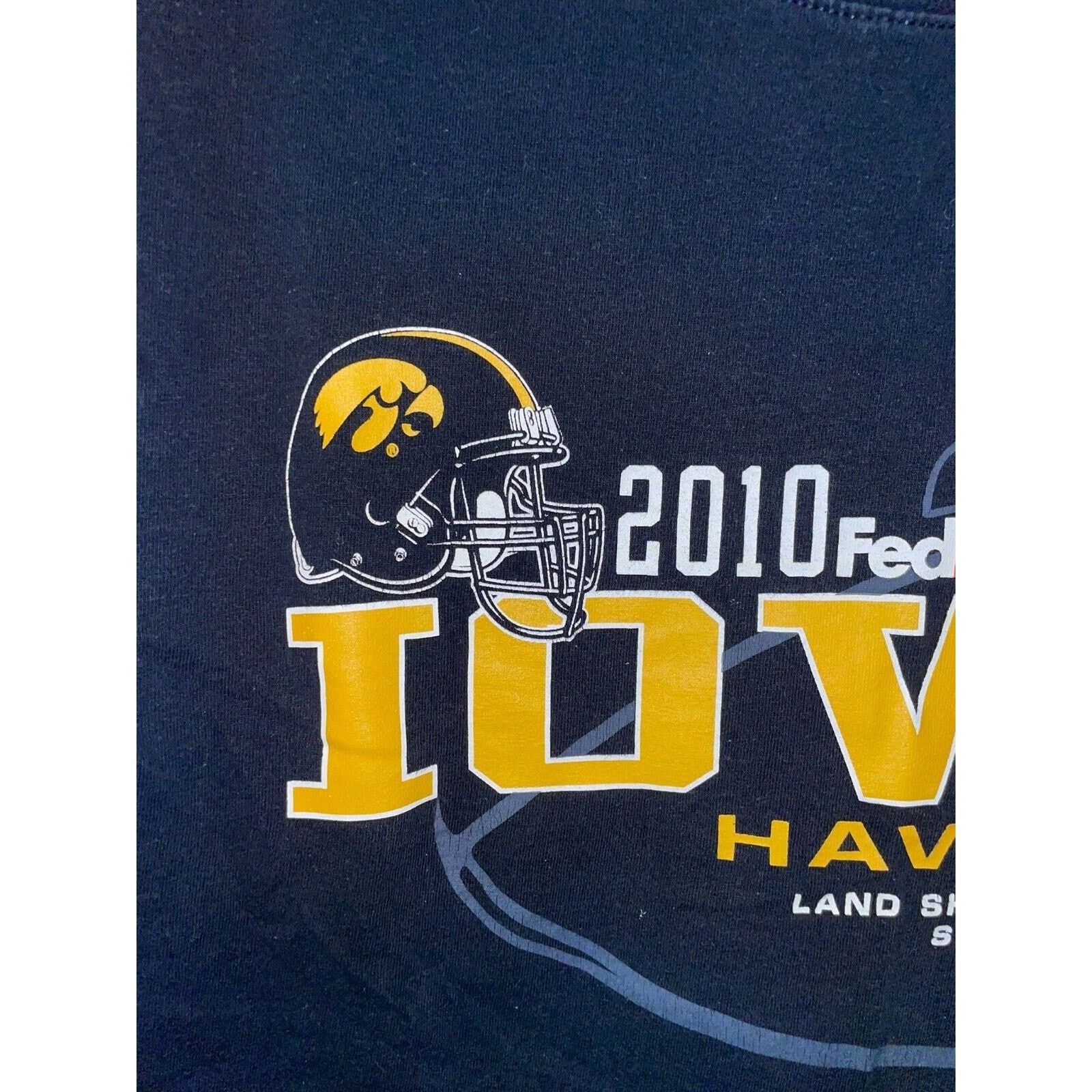 NCAA Iowa Hawkeyes Shirt FedEx Orange Bowl Black Tee Graphic S Size US S / EU 44-46 / 1 - 2 Thumbnail