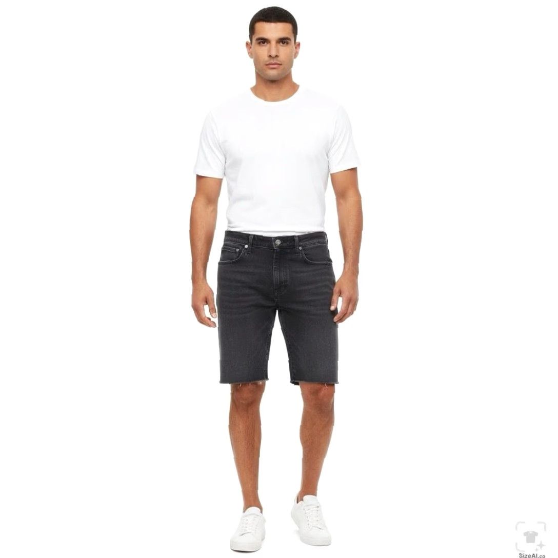 Levi's Levi's 512 Shorts Slim Bermuda Denim Gray Charcoal Wash 34 Inseam 10 Zip Mens Shorts Size US 34 / EU 50 - 4 Thumbnail