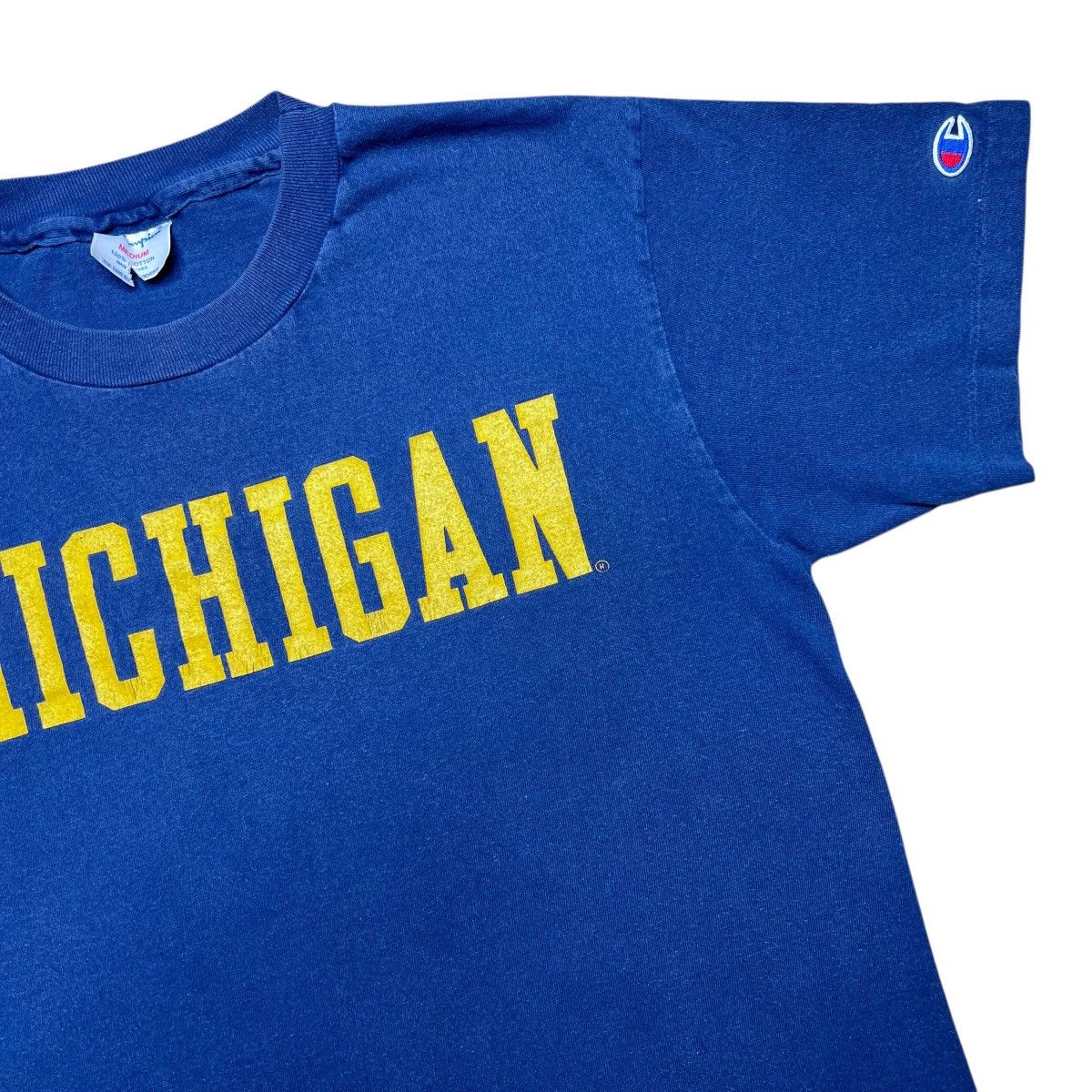 Champion Vintage 90s NCAA Michigan Wolverines Champion Spell Out Tee Size US M / EU 48-50 / 2 - 5 Thumbnail