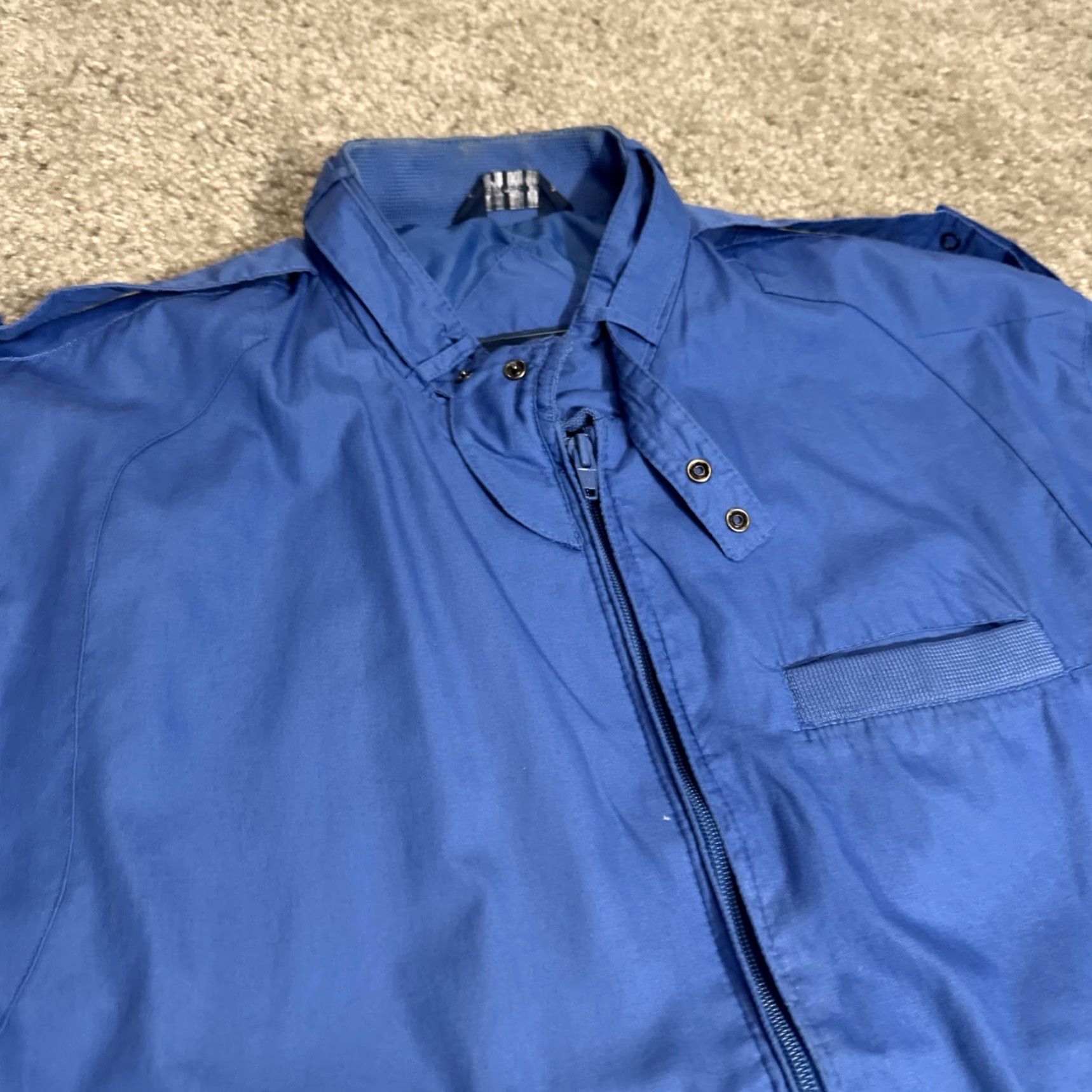 Vintage VINTAGE Knightsbridge Blue Basic Lightweight Full Zip Jacket M Regular Men 80s Nylon Size US M / EU 48-50 / 2 - 4 Thumbnail