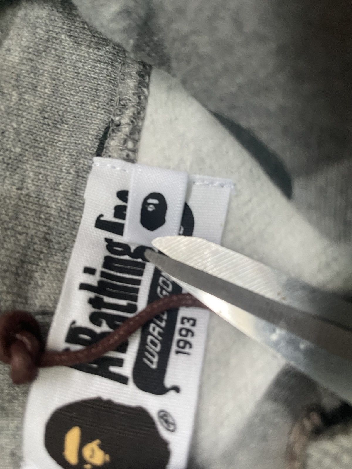 Bape Bape heather gray camo pullover Size US XXL / EU 58 / 5 - 6 Thumbnail