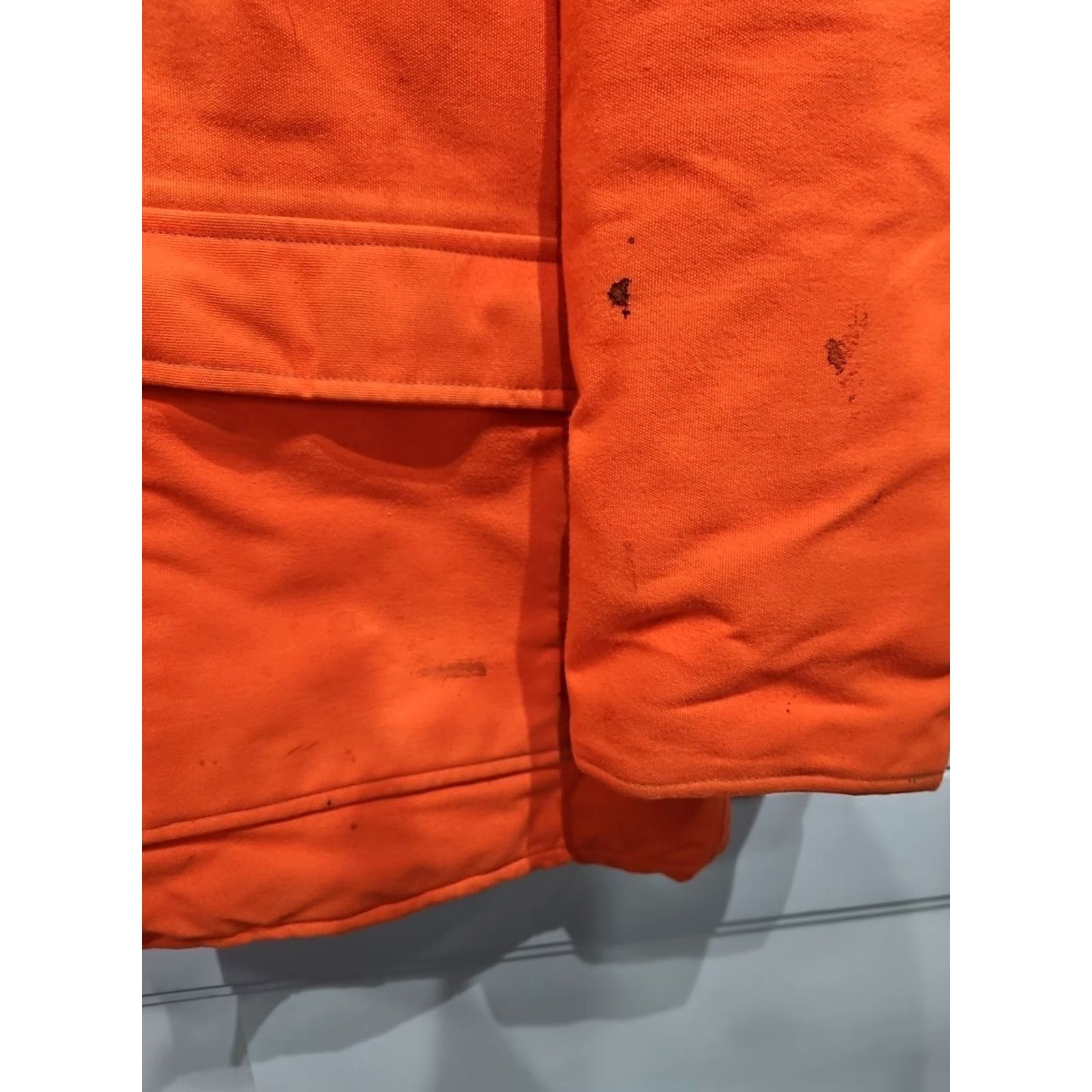 Vintage VTG Cabela's Hooded Mens Jacket Coat Blaze Orange Hunting MENS 2XL Size Orange Front Pockets Zip Snap Made in USA Size US XXL / EU 58 / 5 - 3 Thumbnail