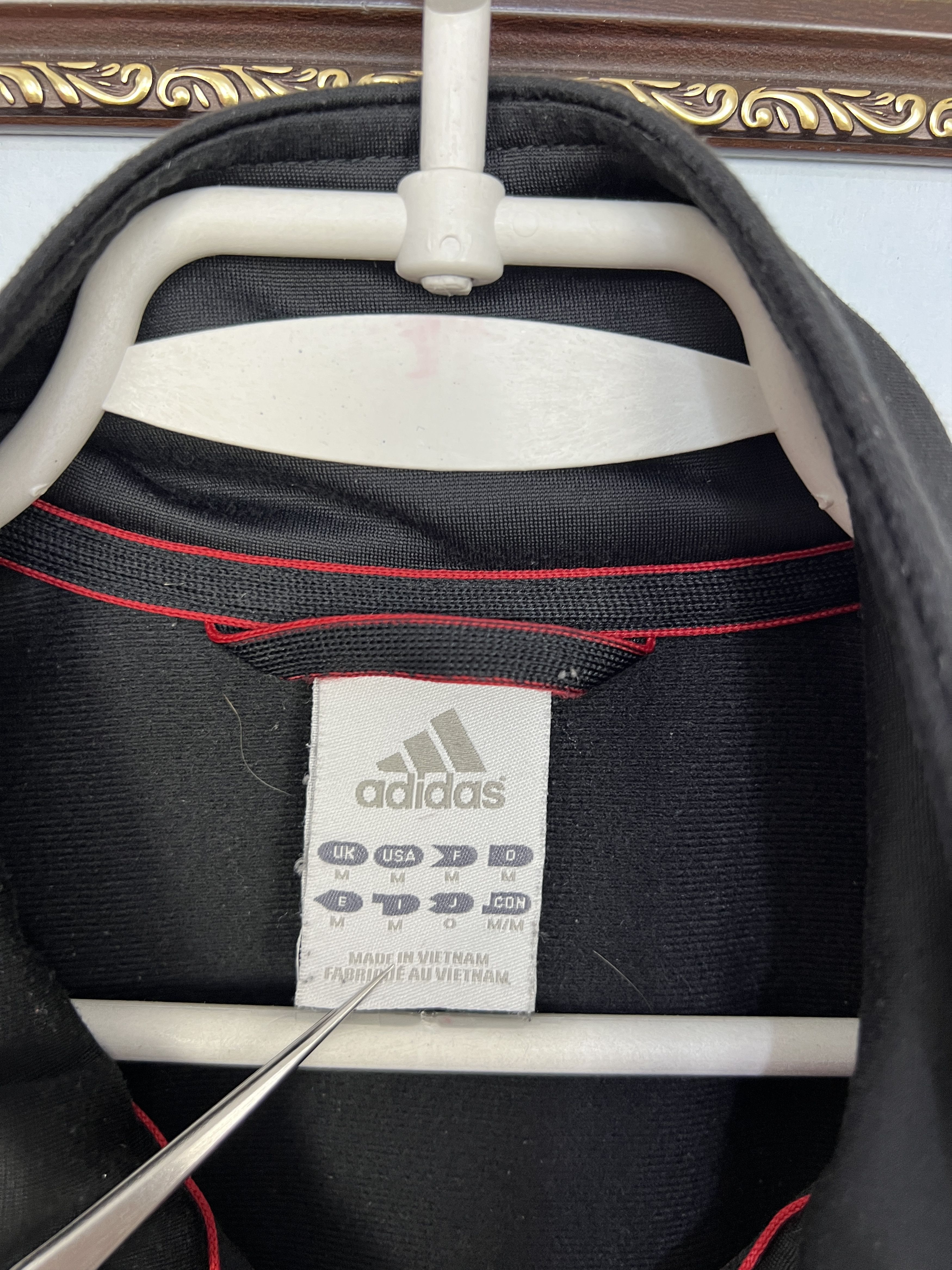 Vintage Adidas AC Milan Football Jacket Soccer Track Top