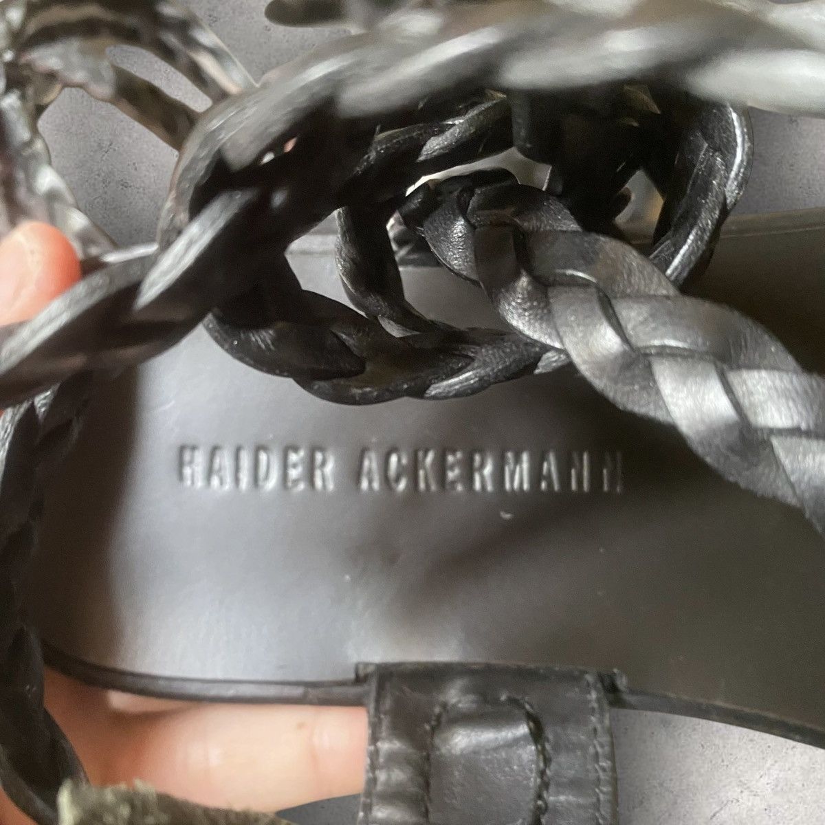 Haider Ackermann SS 2015 ALFORNA WOVEN STRAP Size US 8 / EU 41 - 6 Thumbnail