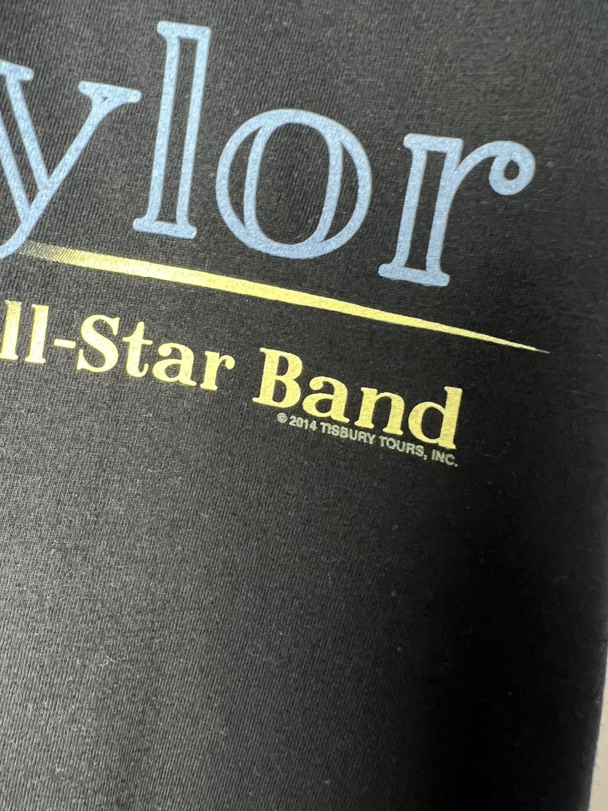 Band Tees James Taylor And His All Star Band Tour 2014 Black Shirt Size US M / EU 48-50 / 2 - 3 Thumbnail
