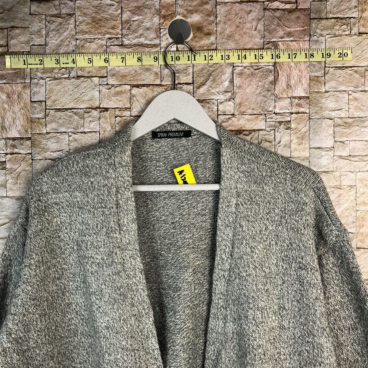 Japanese Brand Spray Premium Grey Cardigan Knitwear #A1205 Size US L / EU 52-54 / 3 - 4 Thumbnail