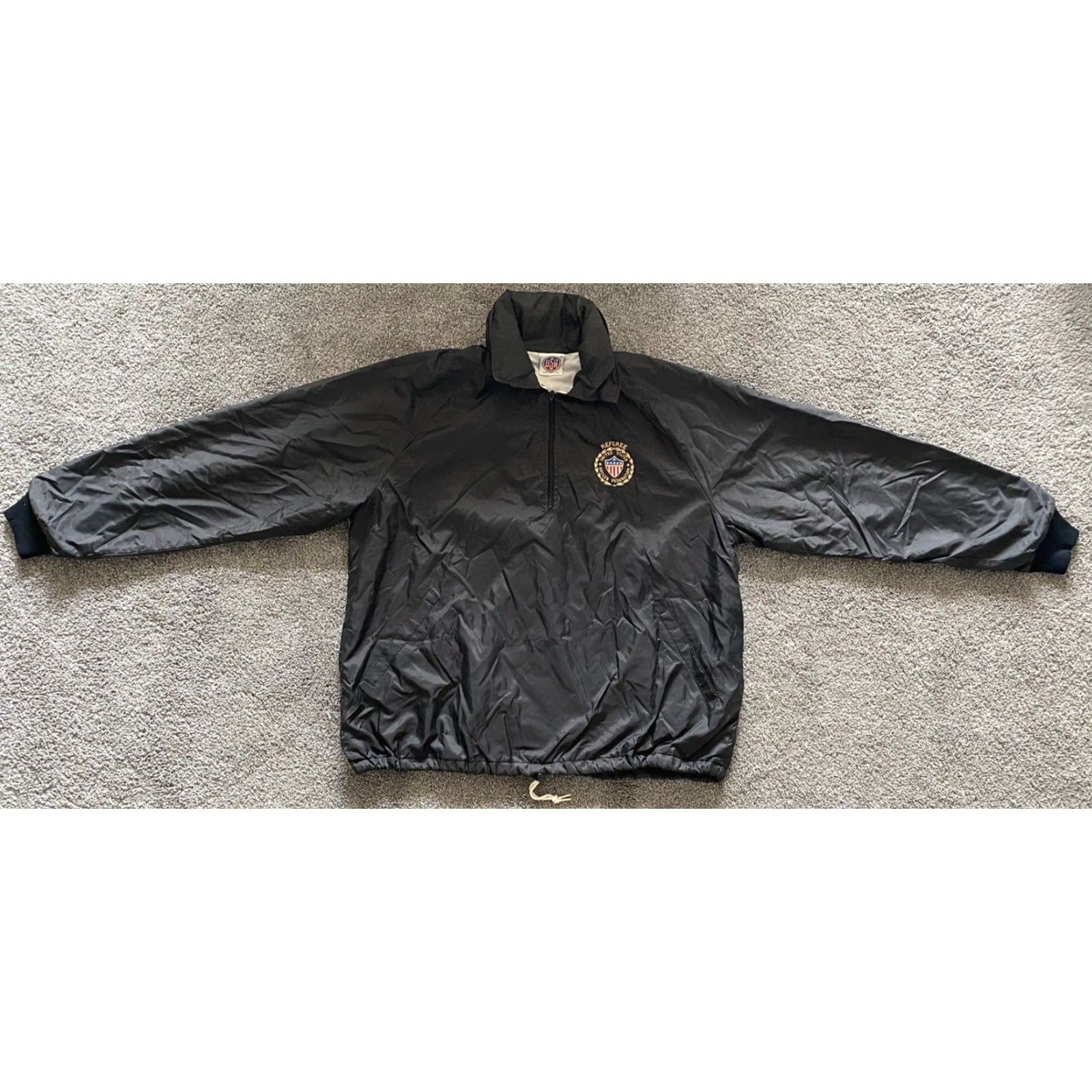 Vintage VINTAGE United States Soccer Federation Nylon Jacket XL Black United Sports Apparel Jacket Men XL Black Sports USA Windbreaker Pockets Size US XL / EU 56 / 4 - 2 Thumbnail