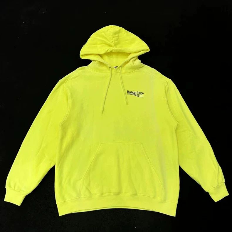 Balenciaga Balenciaga Fluorescent yellow cola hoodie Size US XS / EU 42 / 0 - 1 Thumbnail