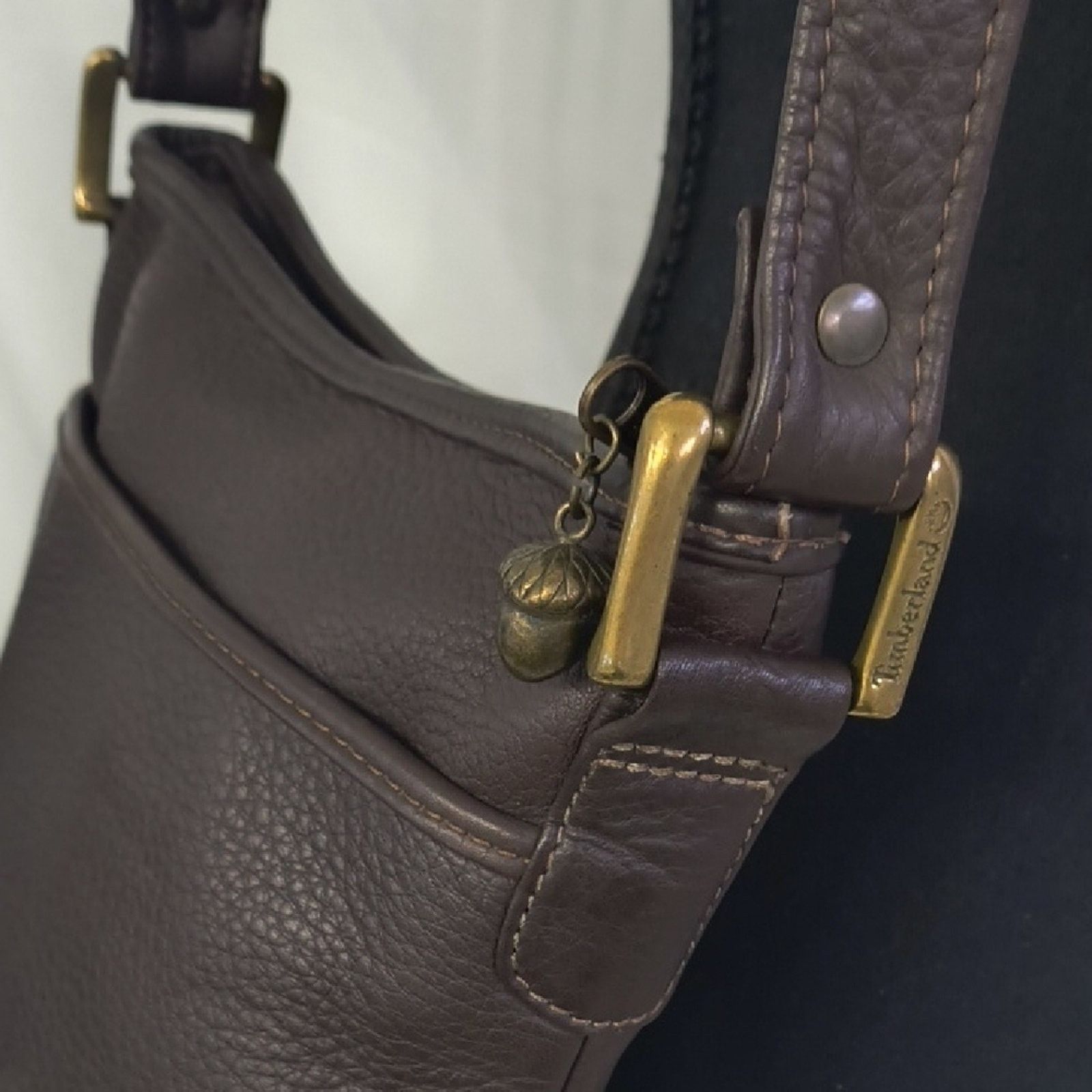 Timberland Vintage Timberland Leather Crossbody Bag Made In The USA Size ONE SIZE - 7 Thumbnail