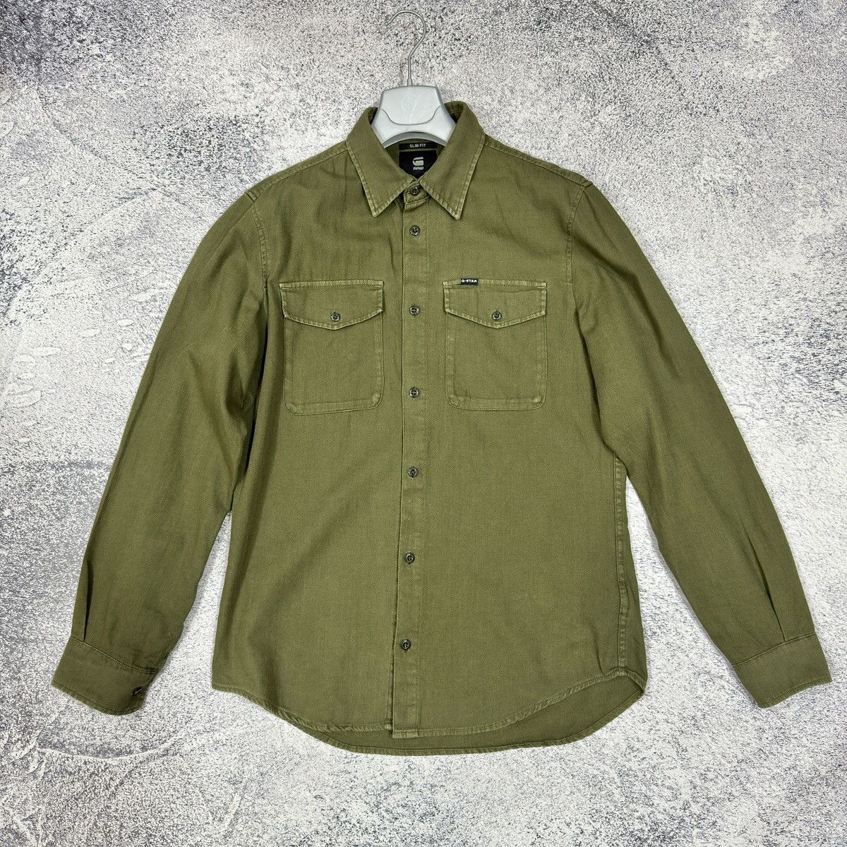 G-Star RAW Olive Marine Slim Shirt M size