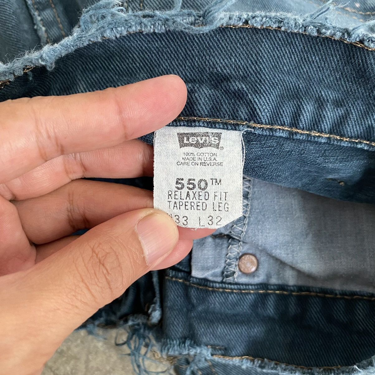 Levi's Vintage 1995 Levis 550 Orange Tab Faded Green Baggy Jeans Size US 32 / EU 48 - 15 Thumbnail