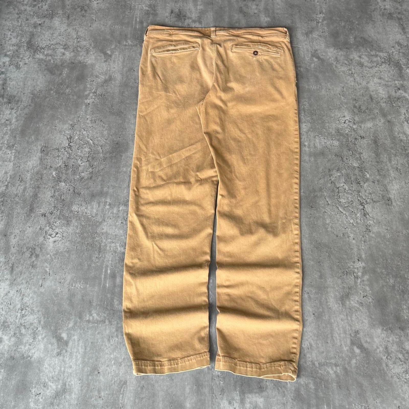 American Eagle Outfitters × Vintage Vintage Y2K American Eagle Tonal Tan Casual Chino Pants Size US 36 / EU 52 - 2 Thumbnail