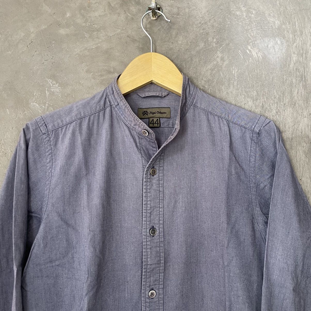 Nigel Cabourn Nigel Cabourn British Officers Band Collar Shirt Navy Size US S / EU 44-46 / 1 - 5 Thumbnail