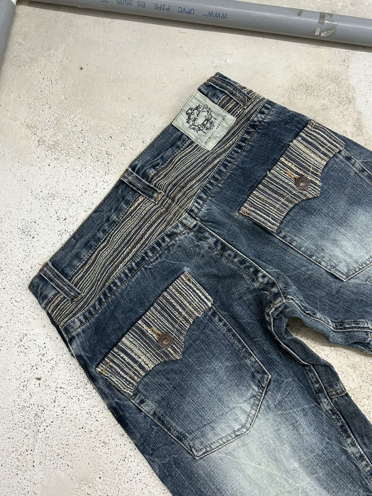 GOSTAR DE FUGA Memory Special Washed Black Clawn Marks Distressed Size US 30 / EU 46 - 21 Thumbnail