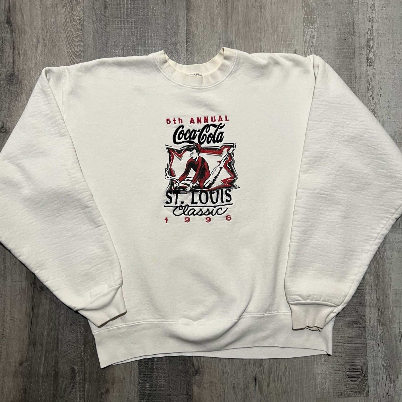Fruit Of The Loom VTG Coca Cola 5th Annual Coca-Cola Classic Sweatshirt White Size US XL / EU 56 / 4 - 1 Thumbnail