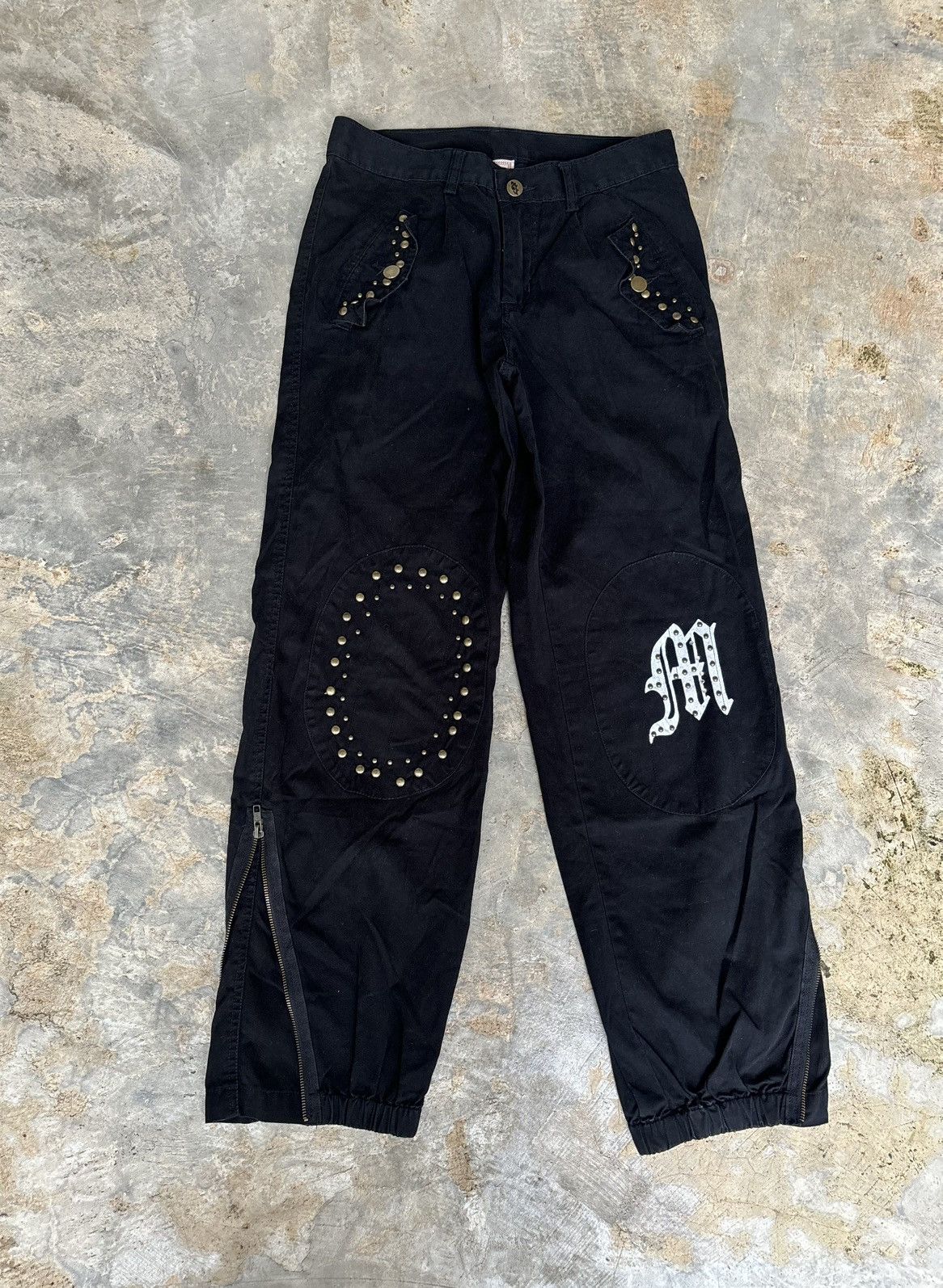 Hysteric Glamour Y2k Mirame Studded Ifsixwasnine Lgb Punk Style Pants Size US 29 - 1 Thumbnail