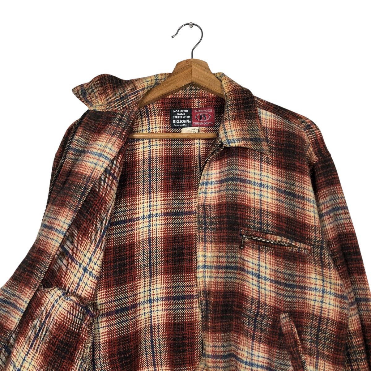 Japanese Brand 📌Hard Core Tough Wear Big John Zipper Worker Jacket Tartan Size US M / EU 48-50 / 2 - 13 Thumbnail