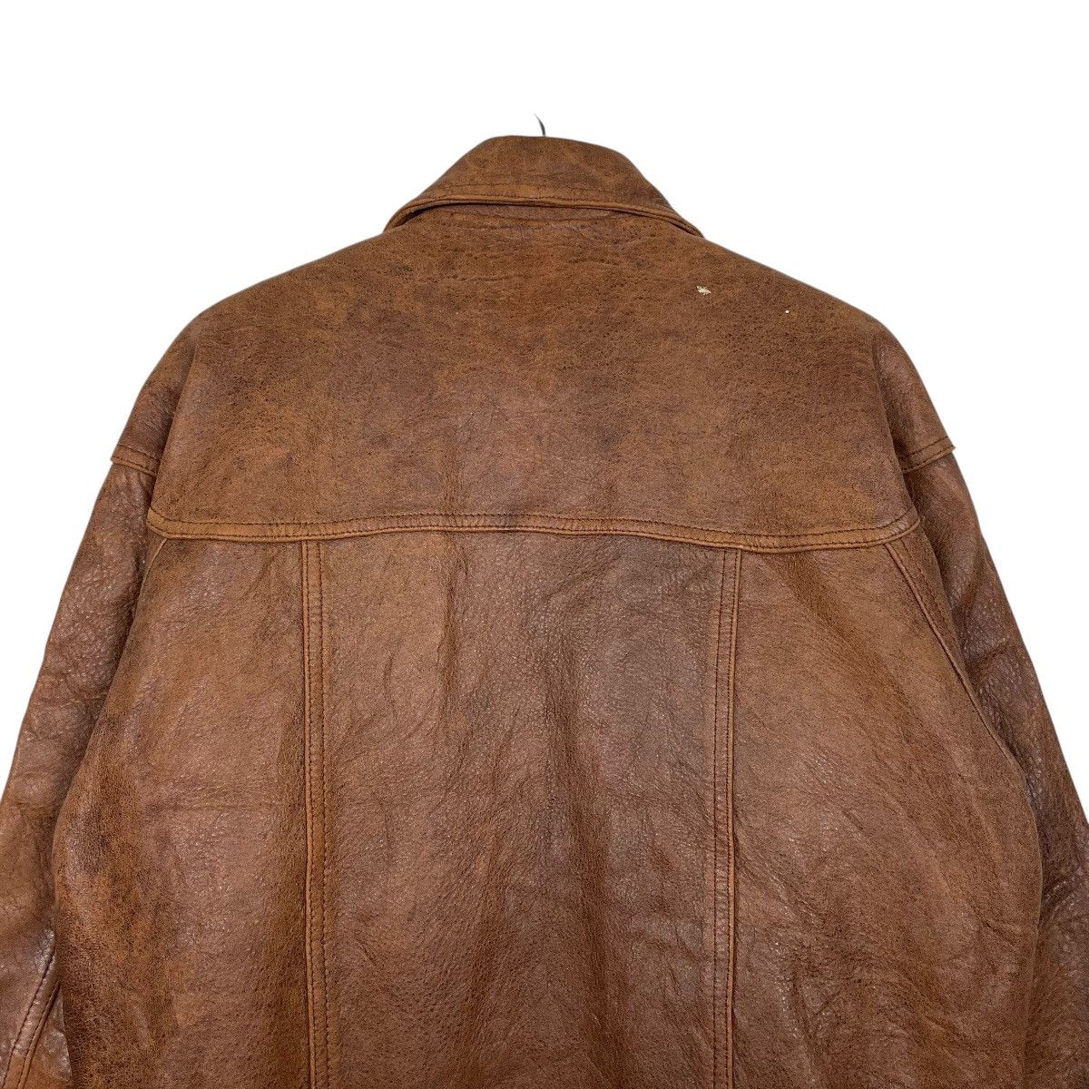 Japanese Brand D’Homme A Homme Military Leather Jacket Size US M / EU 48-50 / 2 - 8 Thumbnail