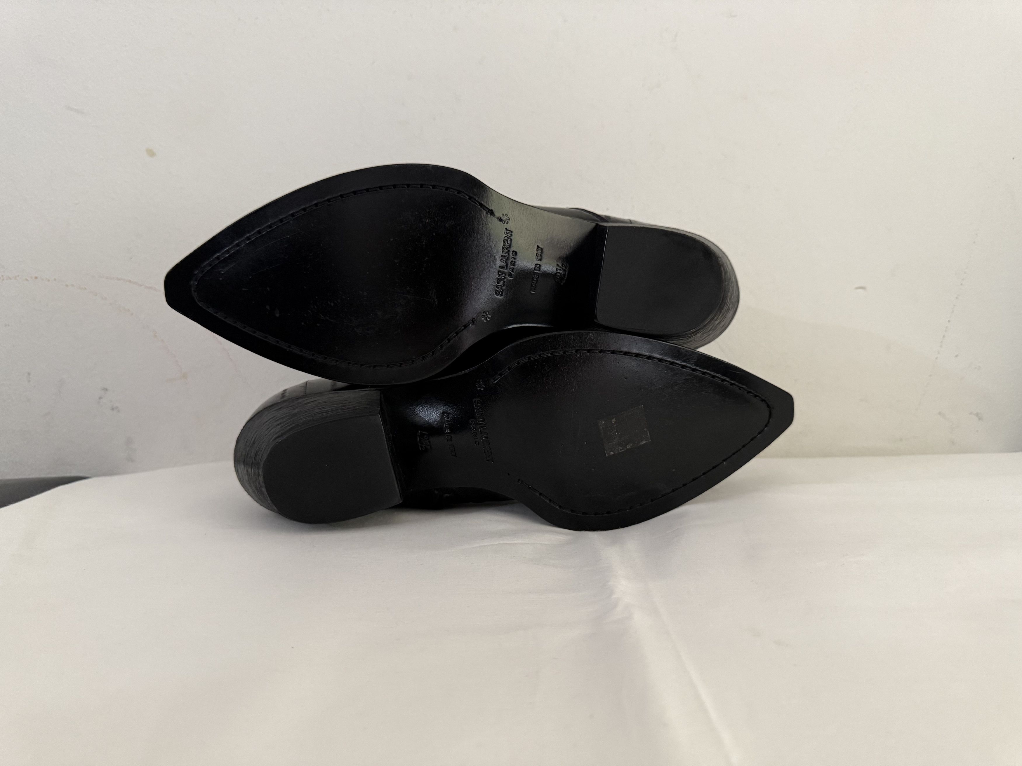 Saint Laurent Paris Genuine Eel Skin Lukas Zip Boots Size US 9.5 / EU 42-43 - 11 Thumbnail