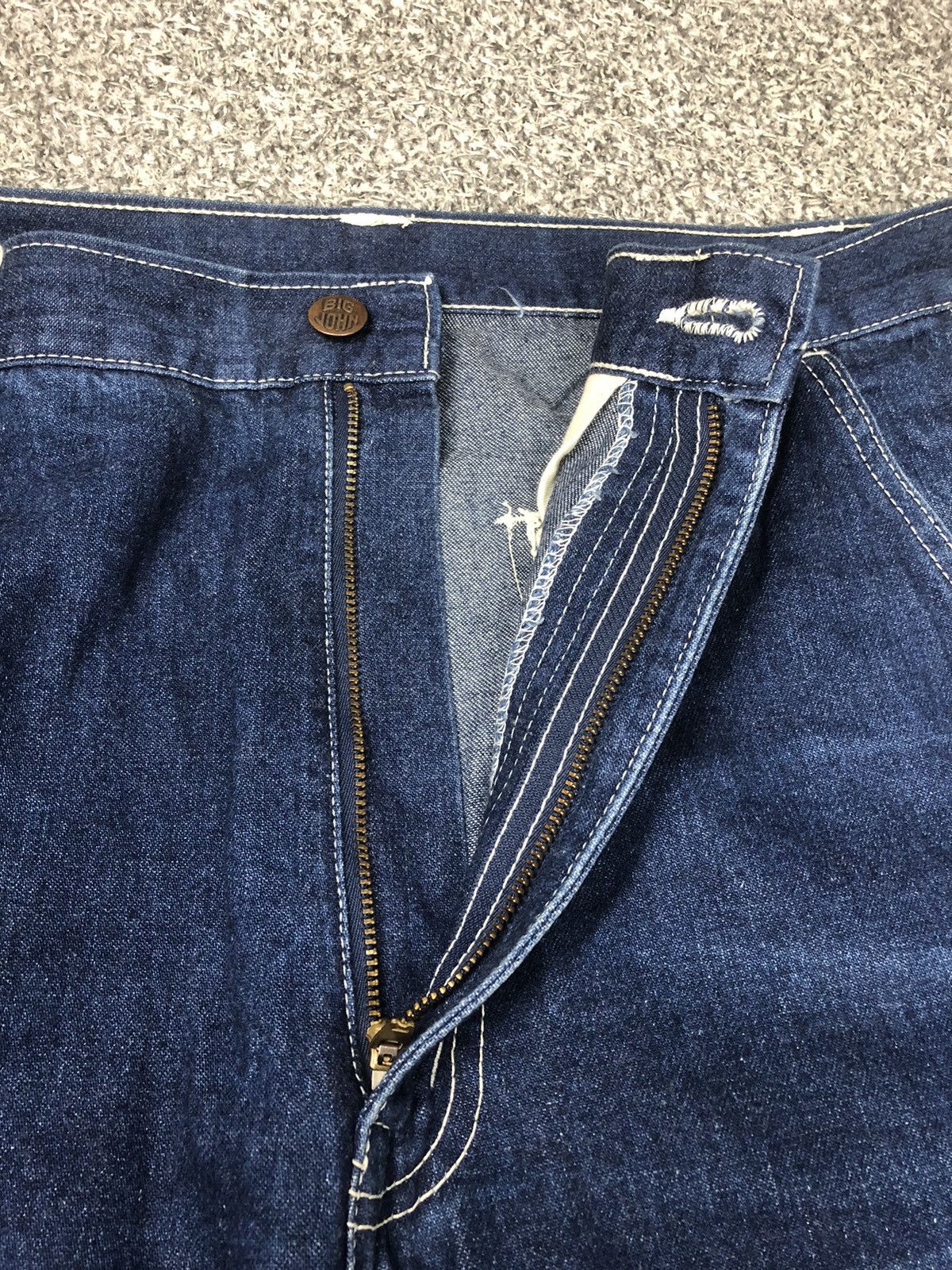 Big John × Japanese Brand × Vintage Vintage 90s BiG JOHN World Workers Cargo Jeans Size US 30 / EU 46 - 8 Thumbnail