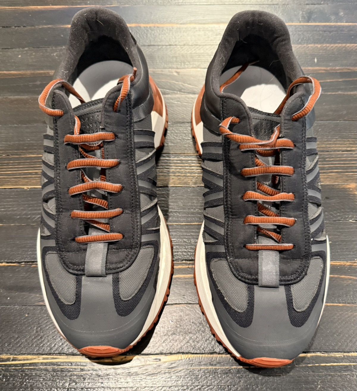 Maison Margiela Maison Margiela New Evolution Sneakers Charcoal/Orange Size US 12 / EU 45 - 1 Thumbnail