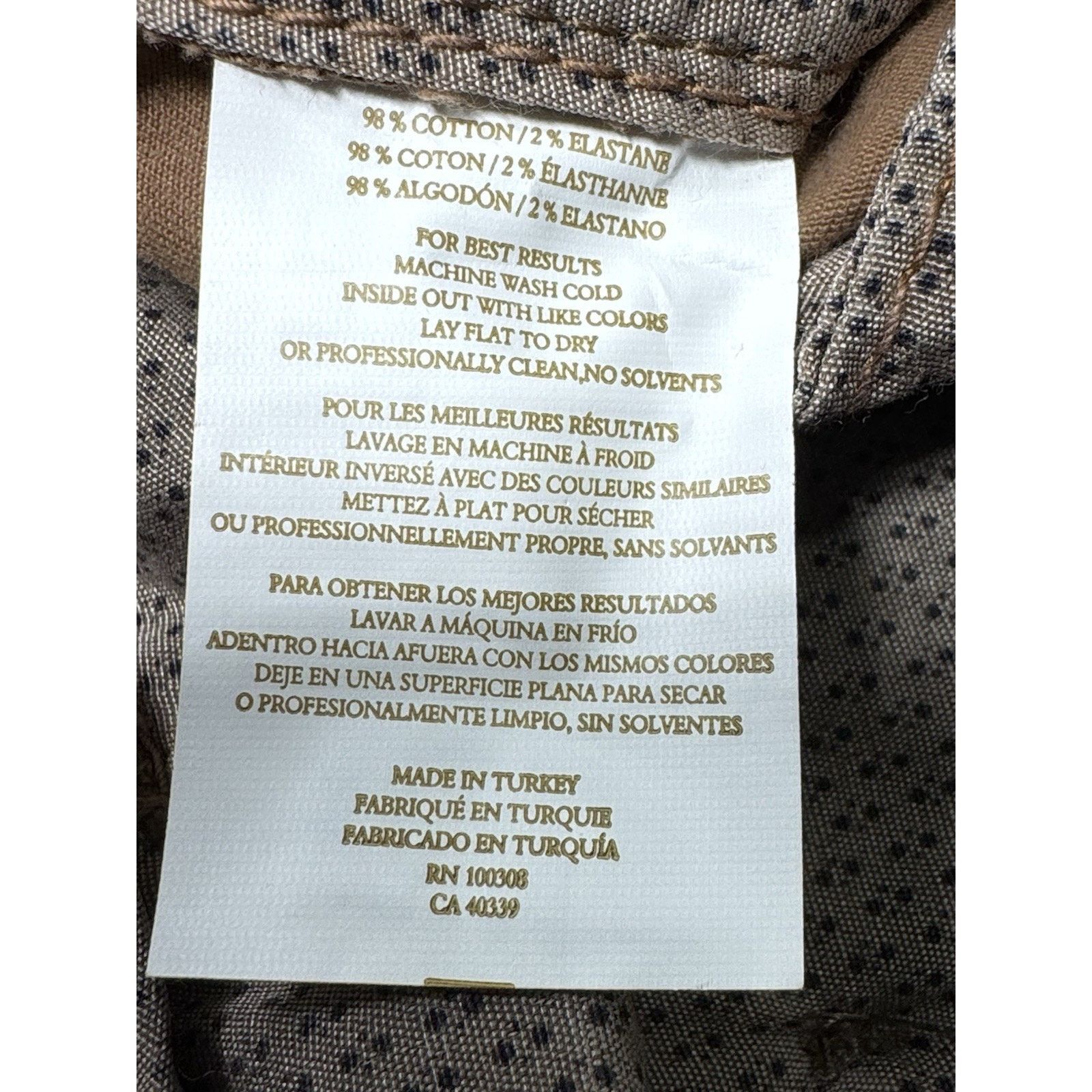 Peter Millar Peter Millar Collection Mens Chino Pants 36 Khaki Stretch Size US 36 / EU 52 - 7 Thumbnail