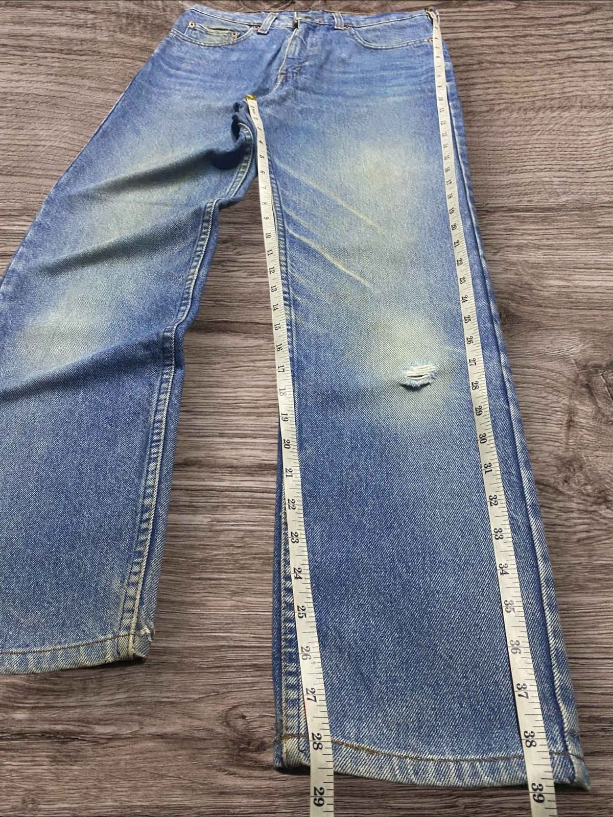 Levi's Vintage Clothing Vintage Levis 606 Light Wash Distressed Tapered Leg Size US 29 - 14 Thumbnail