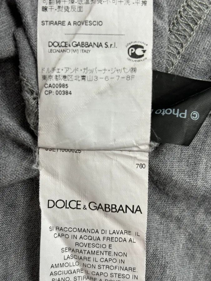 Dolce & Gabbana 2000s Dolce & Gabbana Monica Belluci Cinema Grey T-Shirt Size US M / EU 48-50 / 2 - 9 Thumbnail